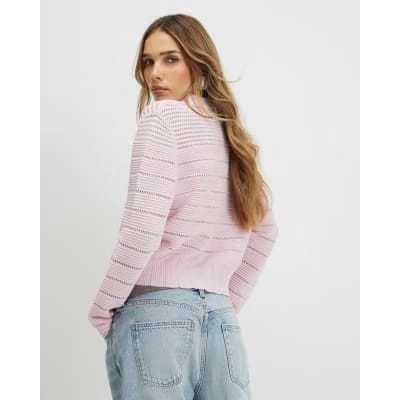 Pink Daisy Cardigan
