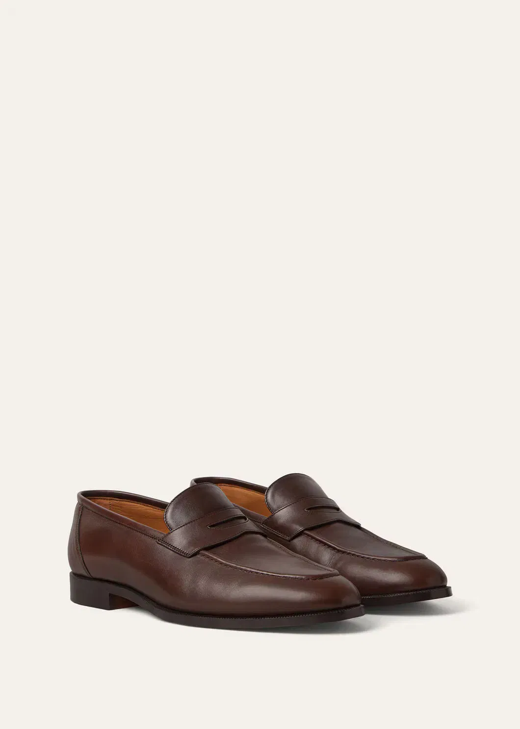 LoroPiana Sergio Loafer French Coffee