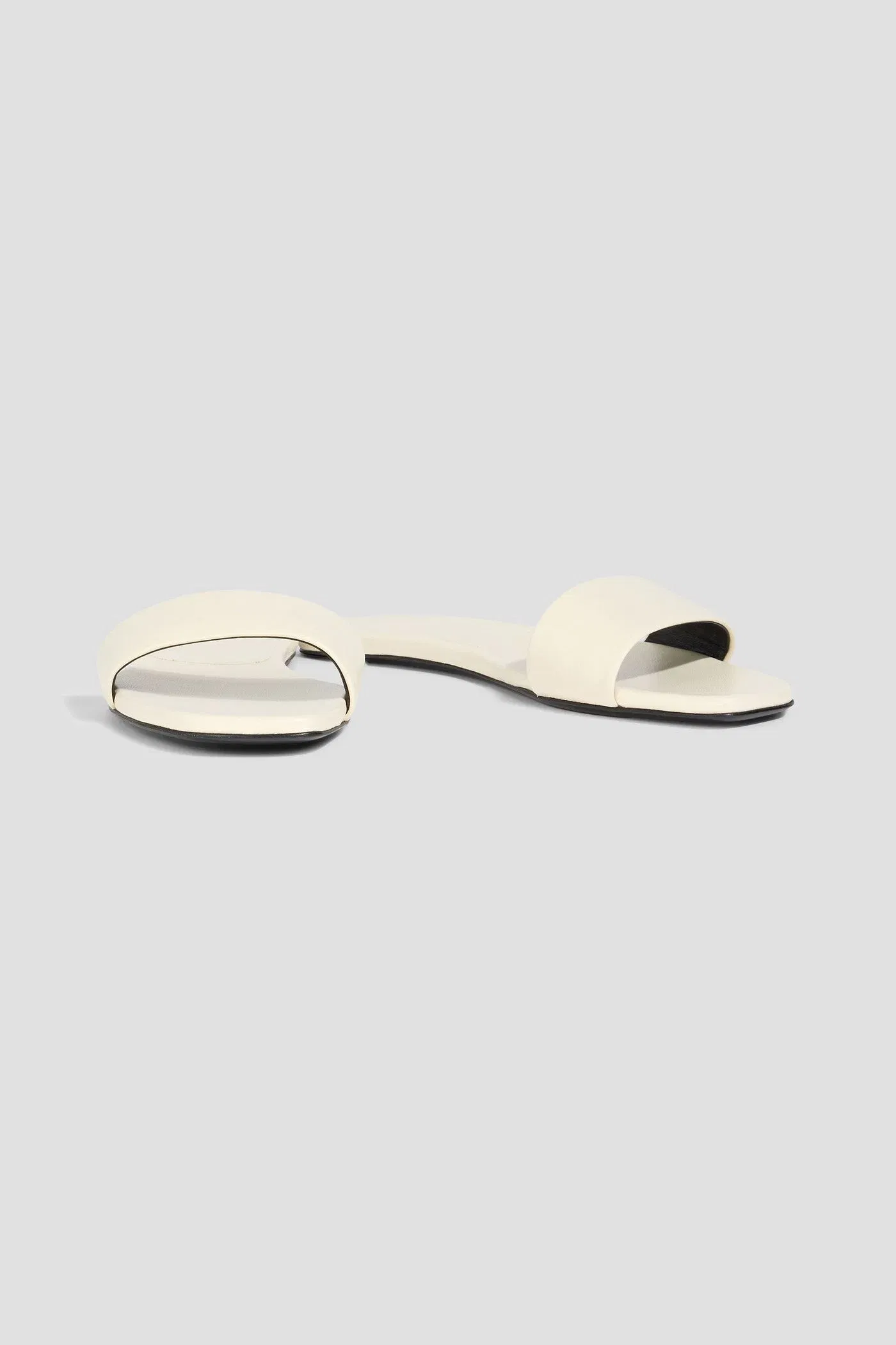 Loulou Studio Dina Leather Slides Cream Women's
