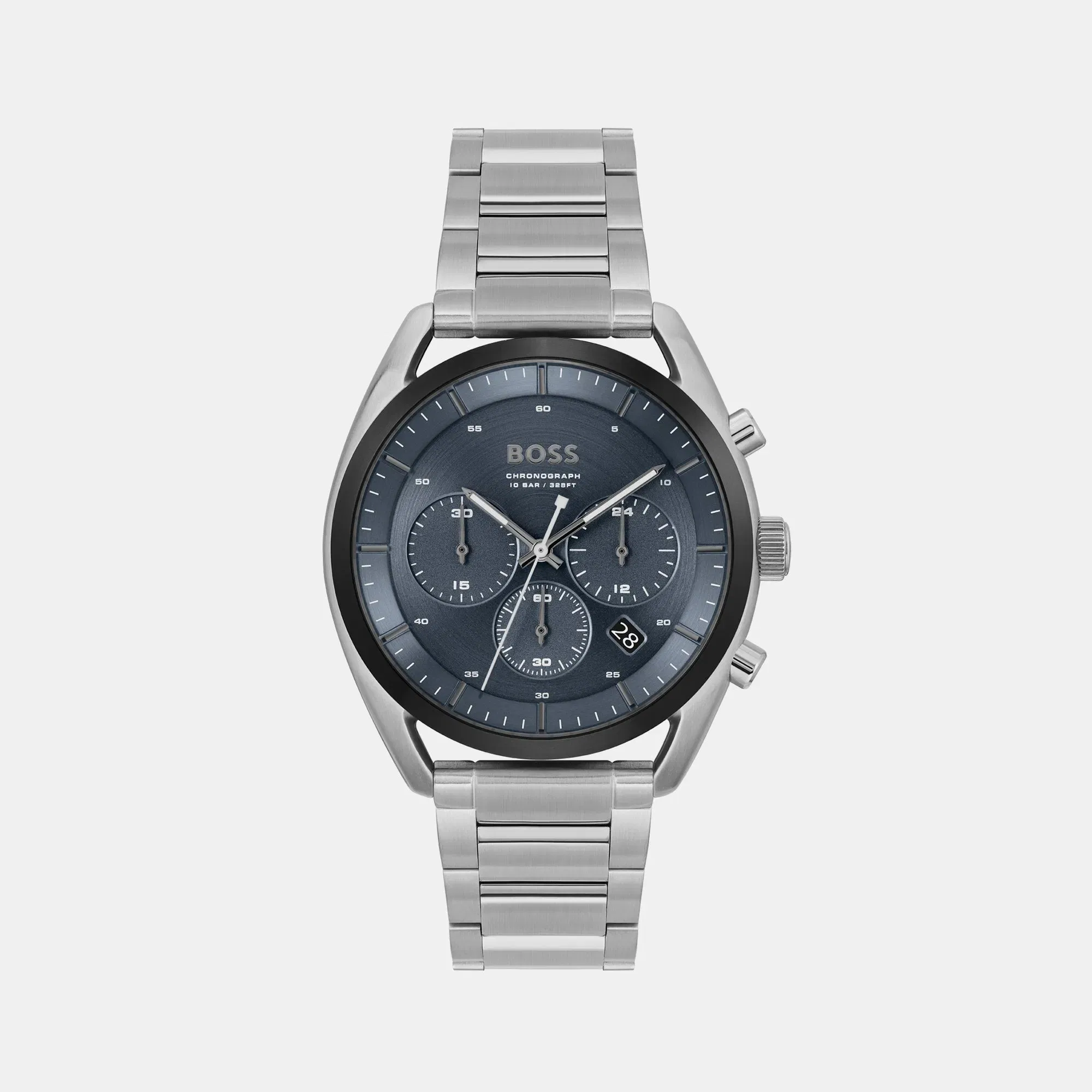 Boss Top Men Quartz Blue Dial Chronograph Stainless Steel Watch 1514093