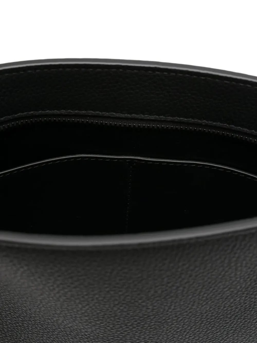 Gancini-buckle leather clutch bag