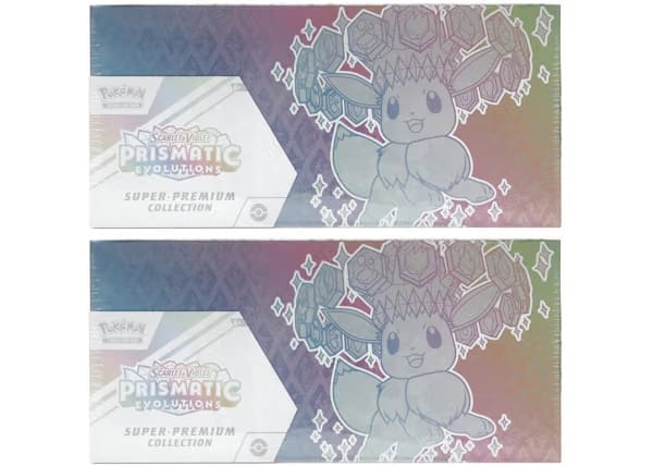 2025 Pokemon Scarlet & Violet Prismatic Evolutions Super Premium Collection 2X Lot
