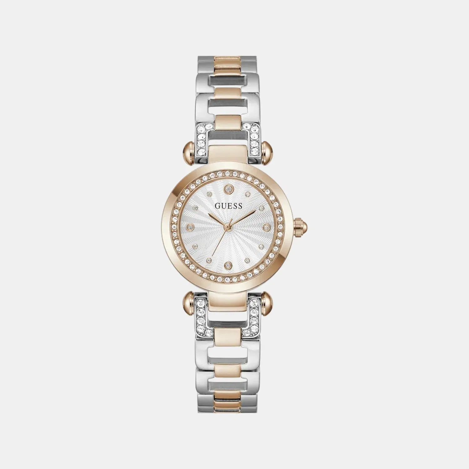 Guess Gb Ginger Women Quartz Silver Dial Analog Stainless Steel Gw0869L2