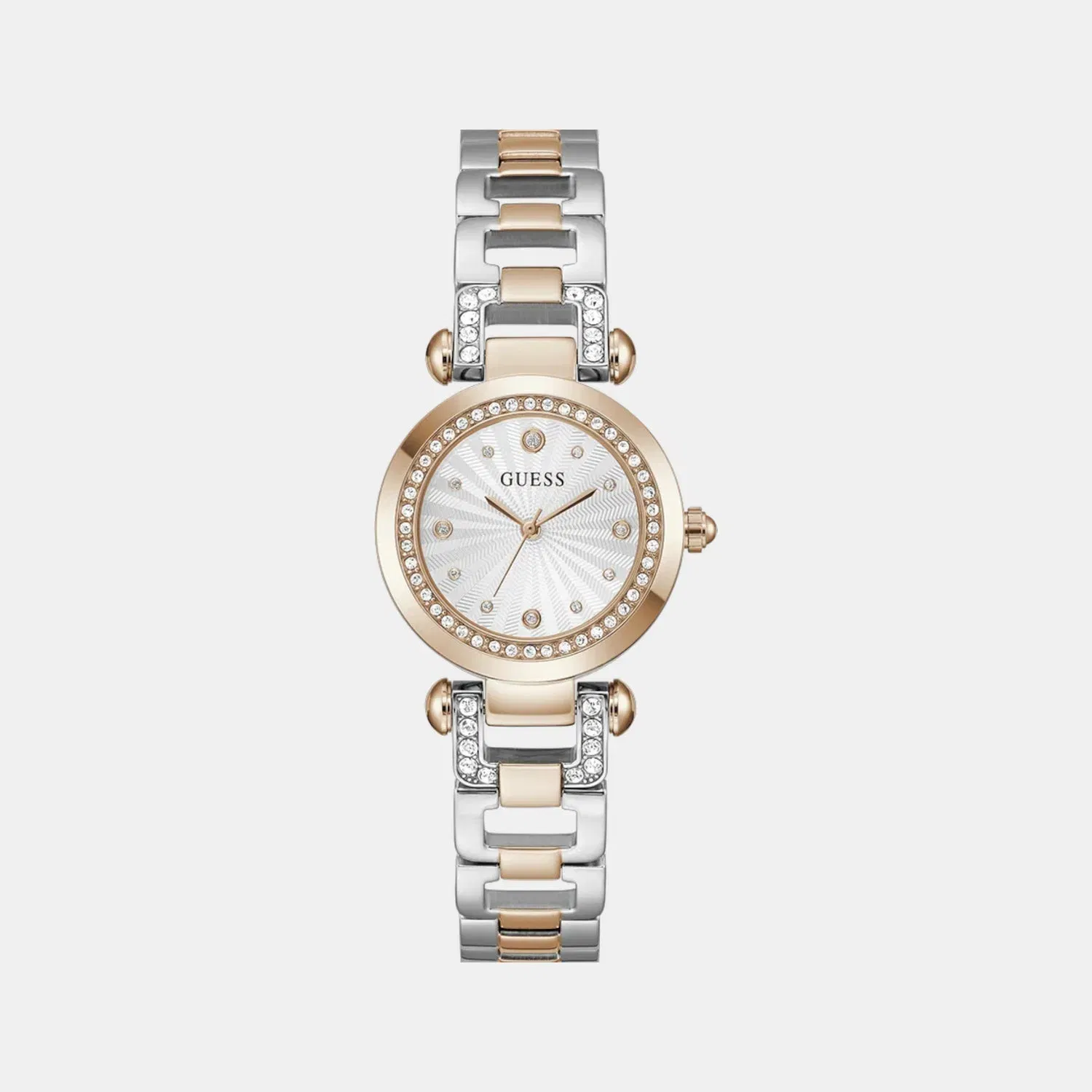 Guess Gb Ginger Women Quartz Silver Dial Analog Stainless Steel Gw0869L2
