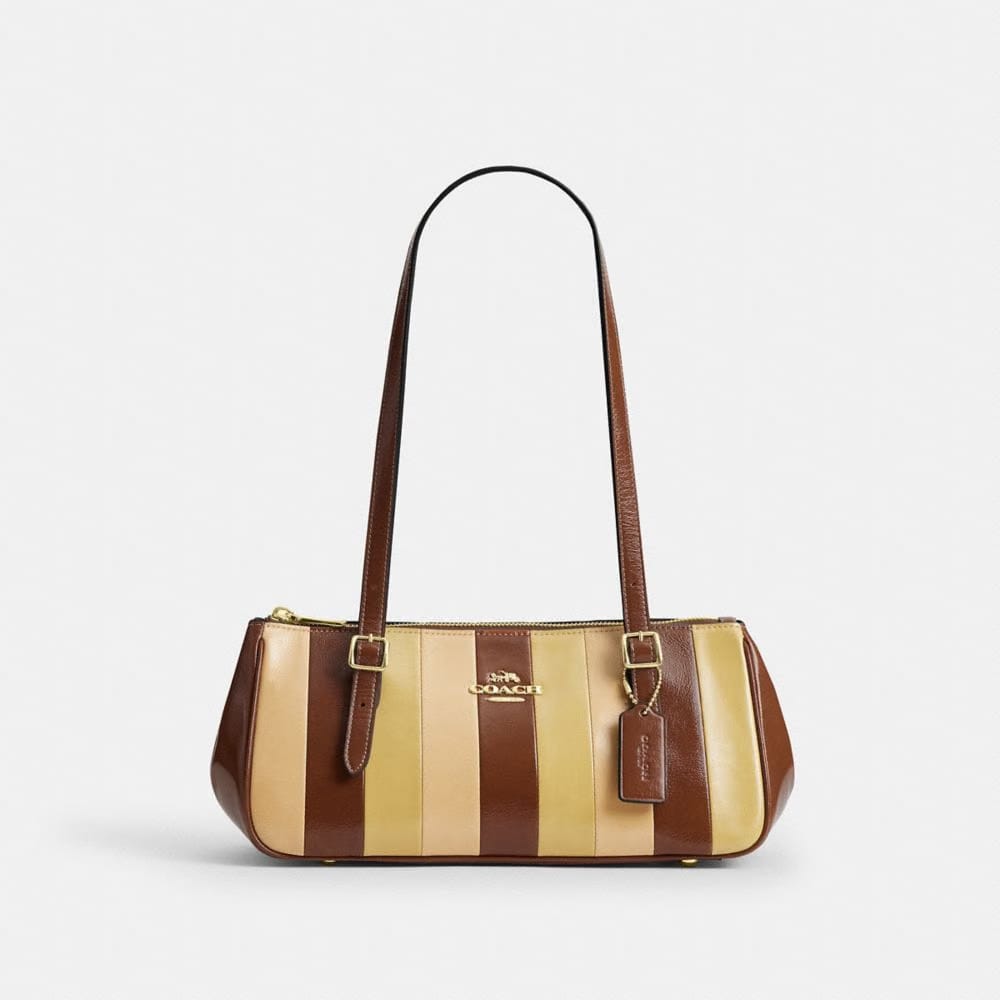Asher Shoulder Bag With Striped Patchwork