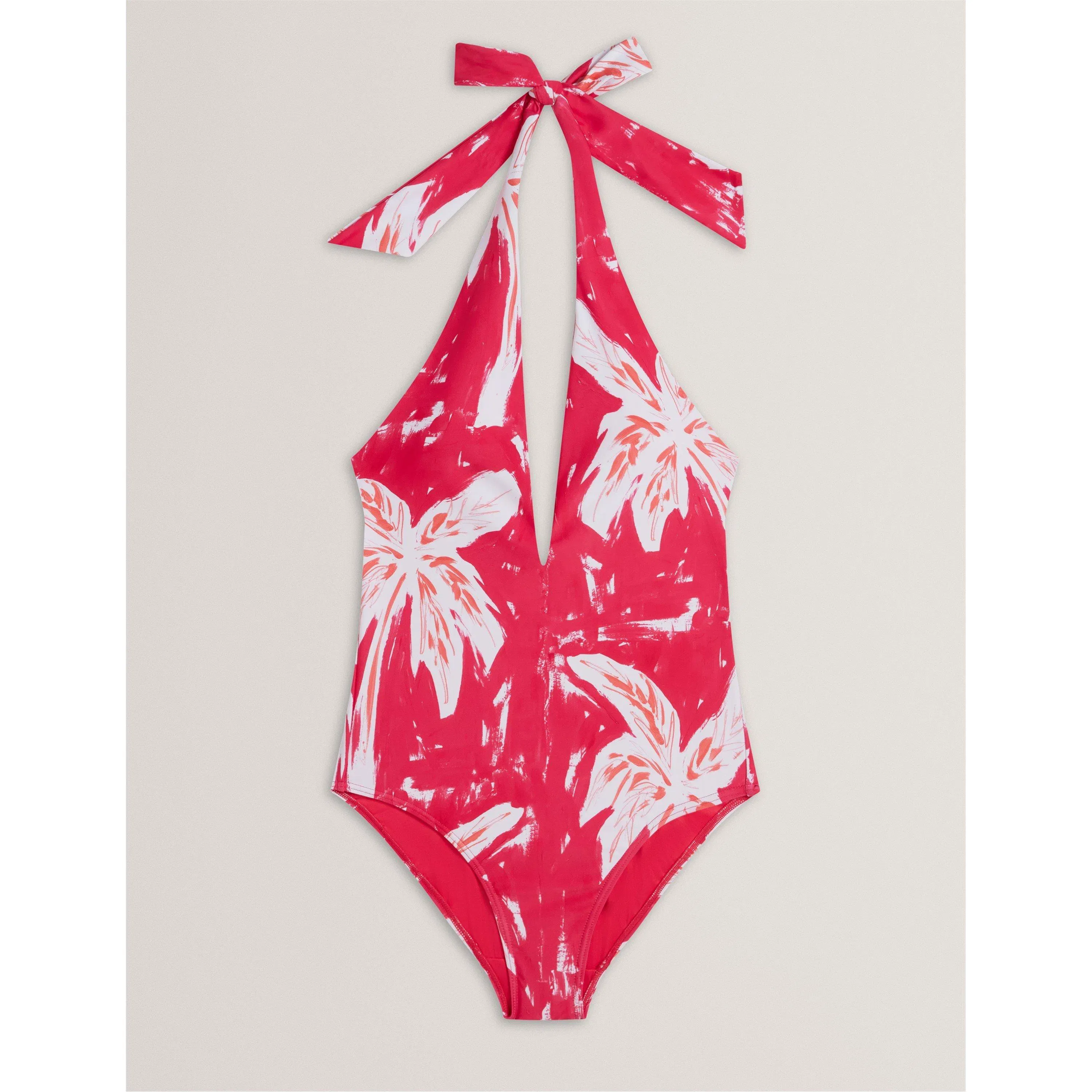 Print Plunge Swimsuit