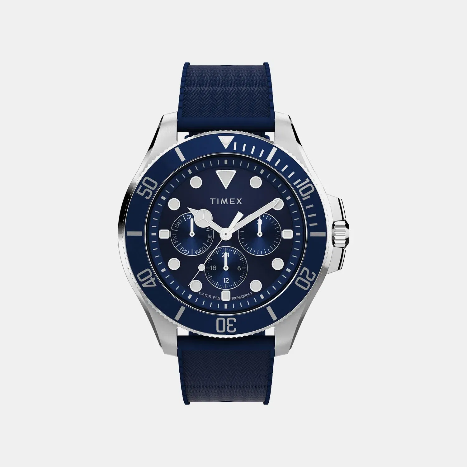 Timex Men Quartz Blue Dial Analog Resin Watch Tw2Y33400Uj