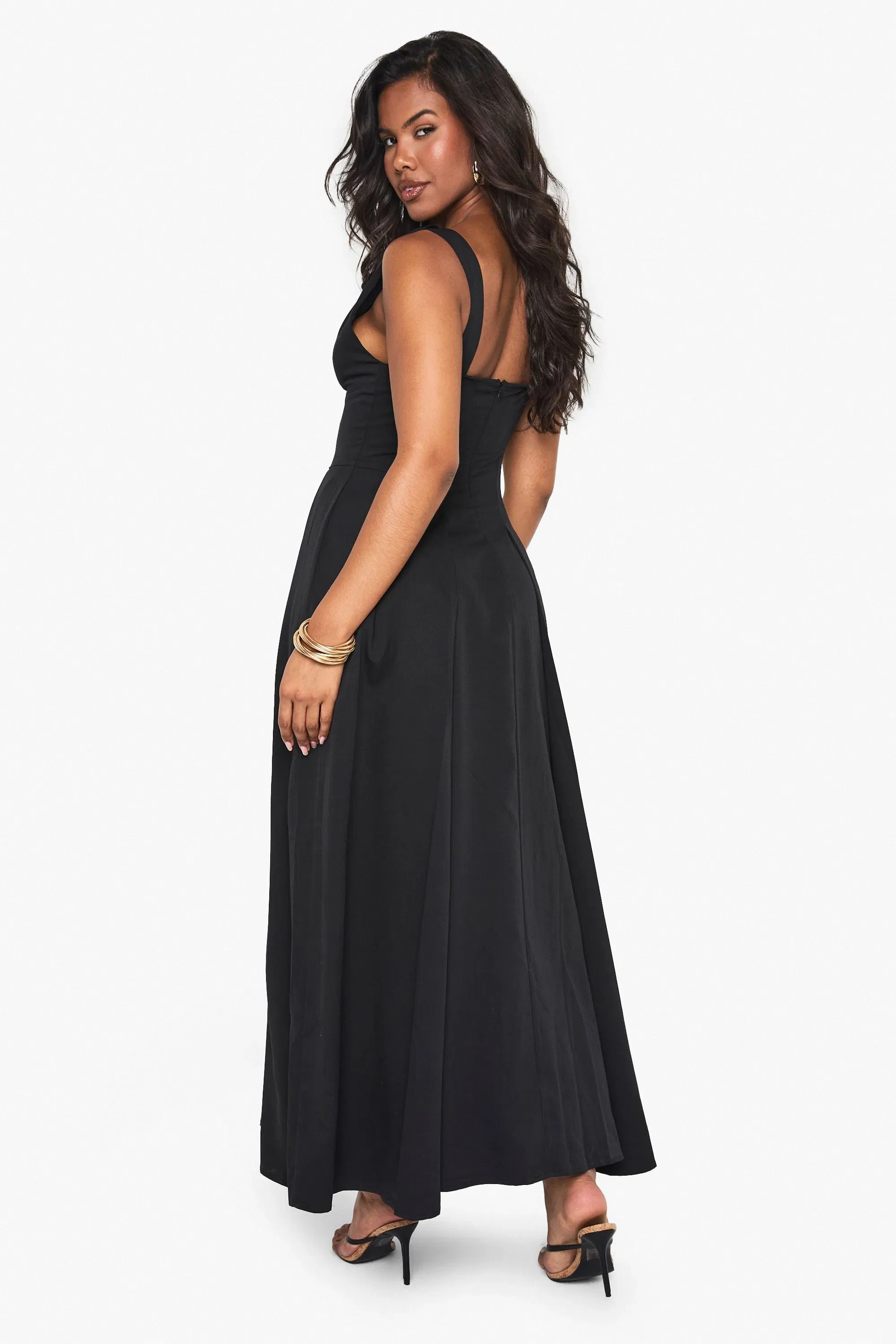 Structured Skater Maxi Dress