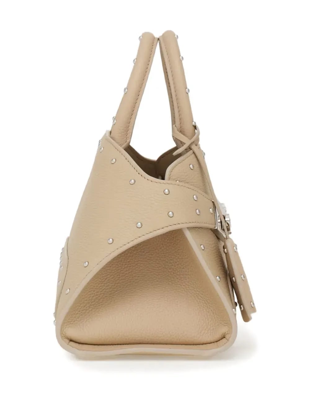 stud-embellished tote bag