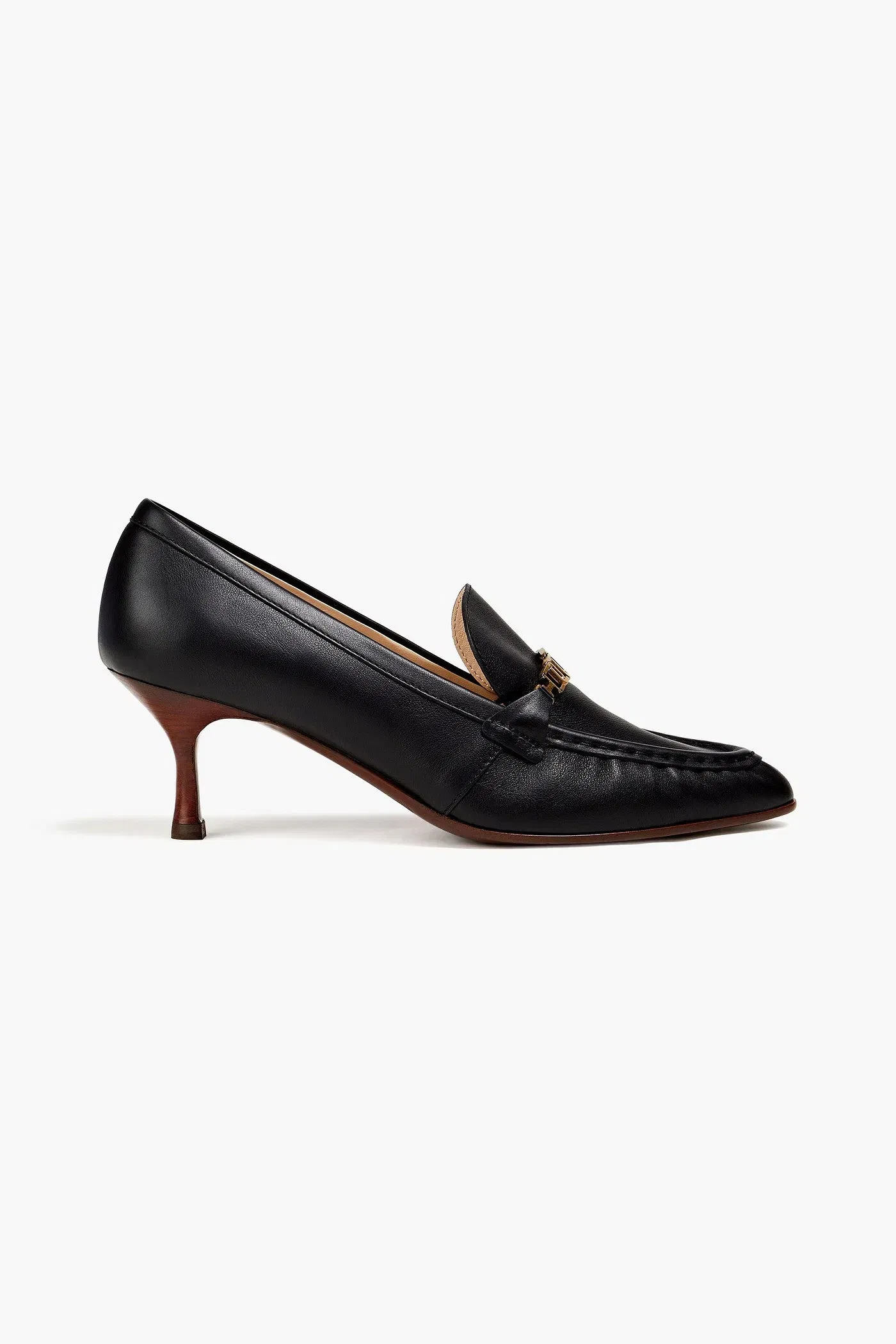 Tod's Embellished Leather Pumps Black Women's