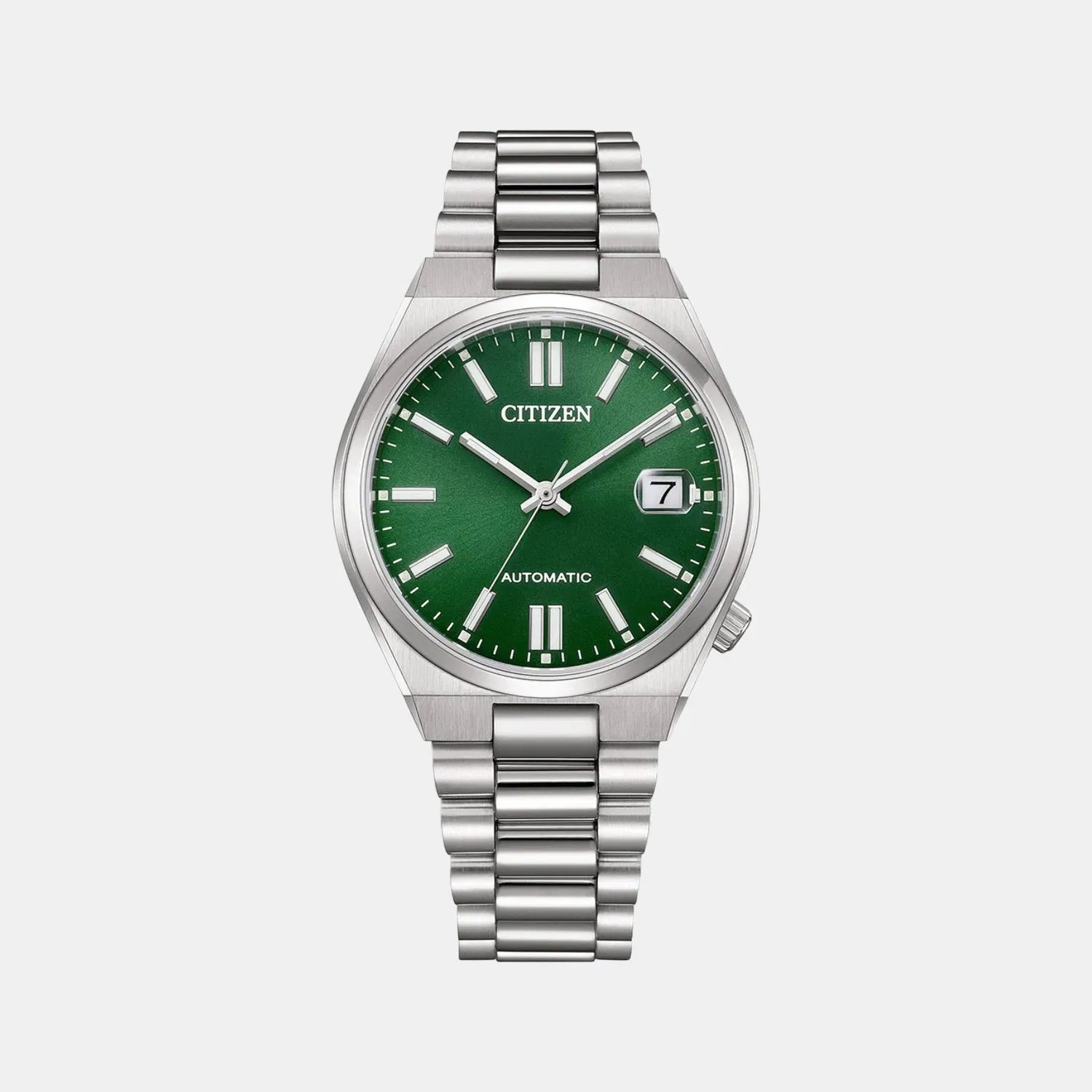 Citizen Tsuyosa Unisex Automatic Green Dial Analog Stainless Steel Watch Nj0200-50X