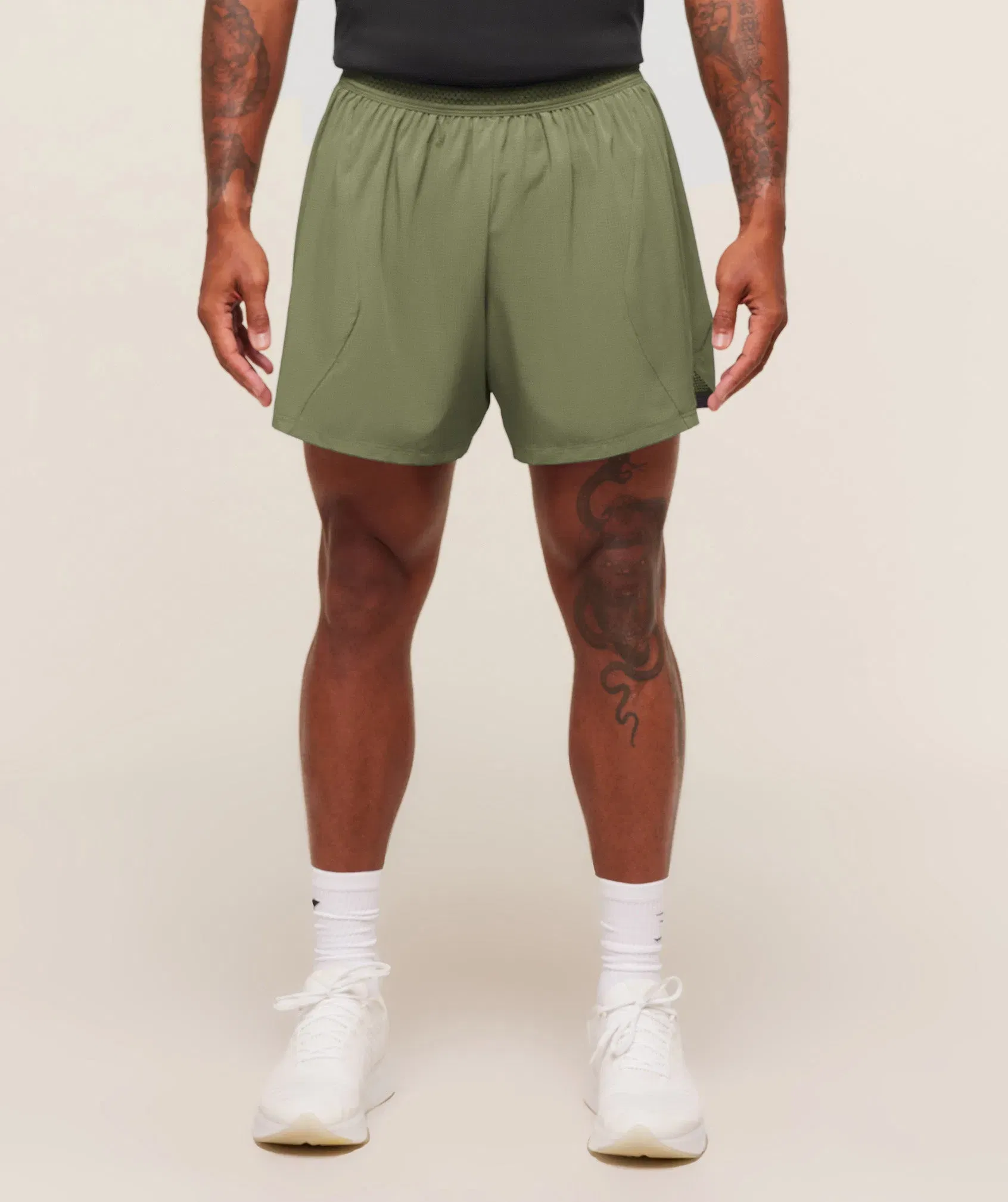 Gymshark Running 5" Shorts - GS Grounded Green