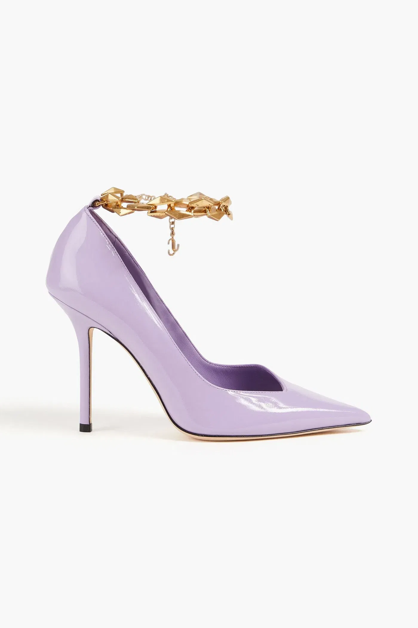 Jimmy Choo Diamond Talura 100 Patent-Leather Pumps Lavender Women's