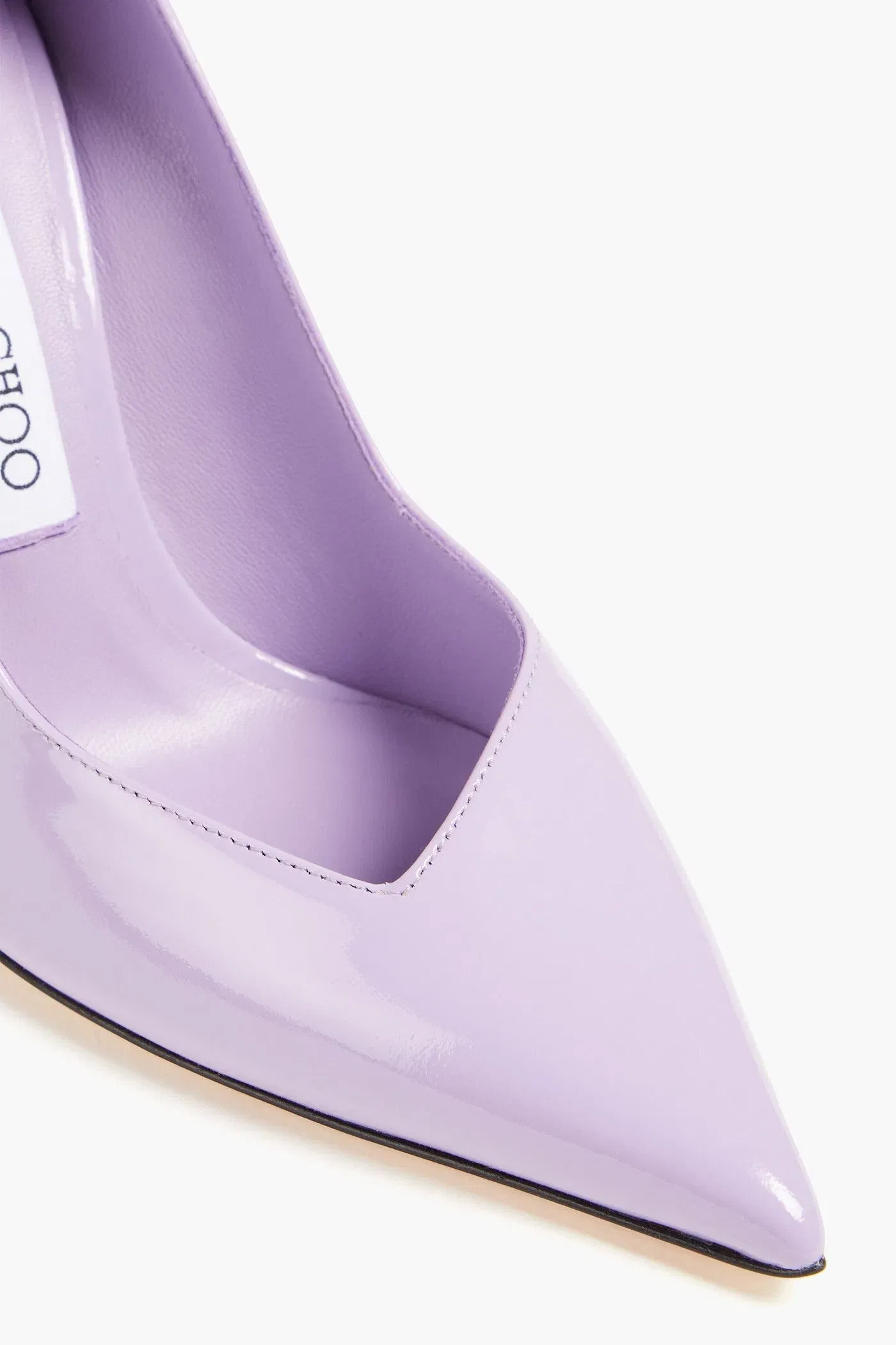 Jimmy Choo Diamond Talura 100 Patent-Leather Pumps Lavender Women's