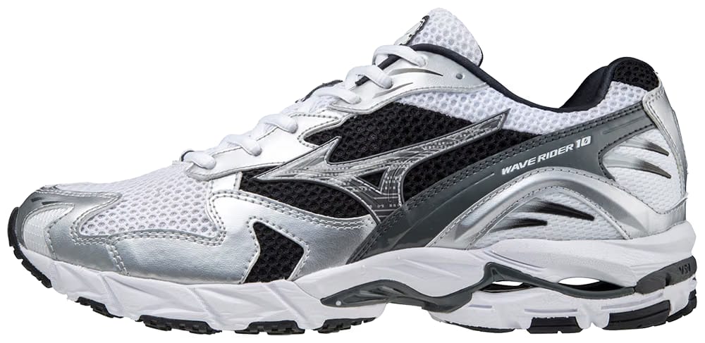 Mizuno Wave Rider 10 Sneaker Collection White Silver