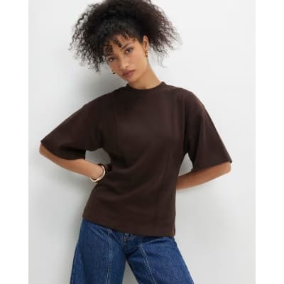 Brown Cosy Short Sleeve T-Shirt