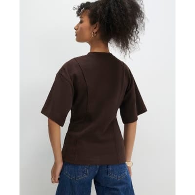 Brown Cosy Short Sleeve T-Shirt