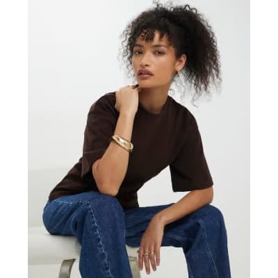 Brown Cosy Short Sleeve T-Shirt