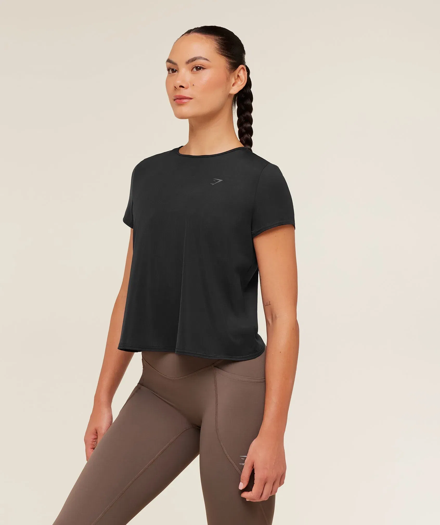 Gymshark Running Short Sleeve T-Shirt - GS Black