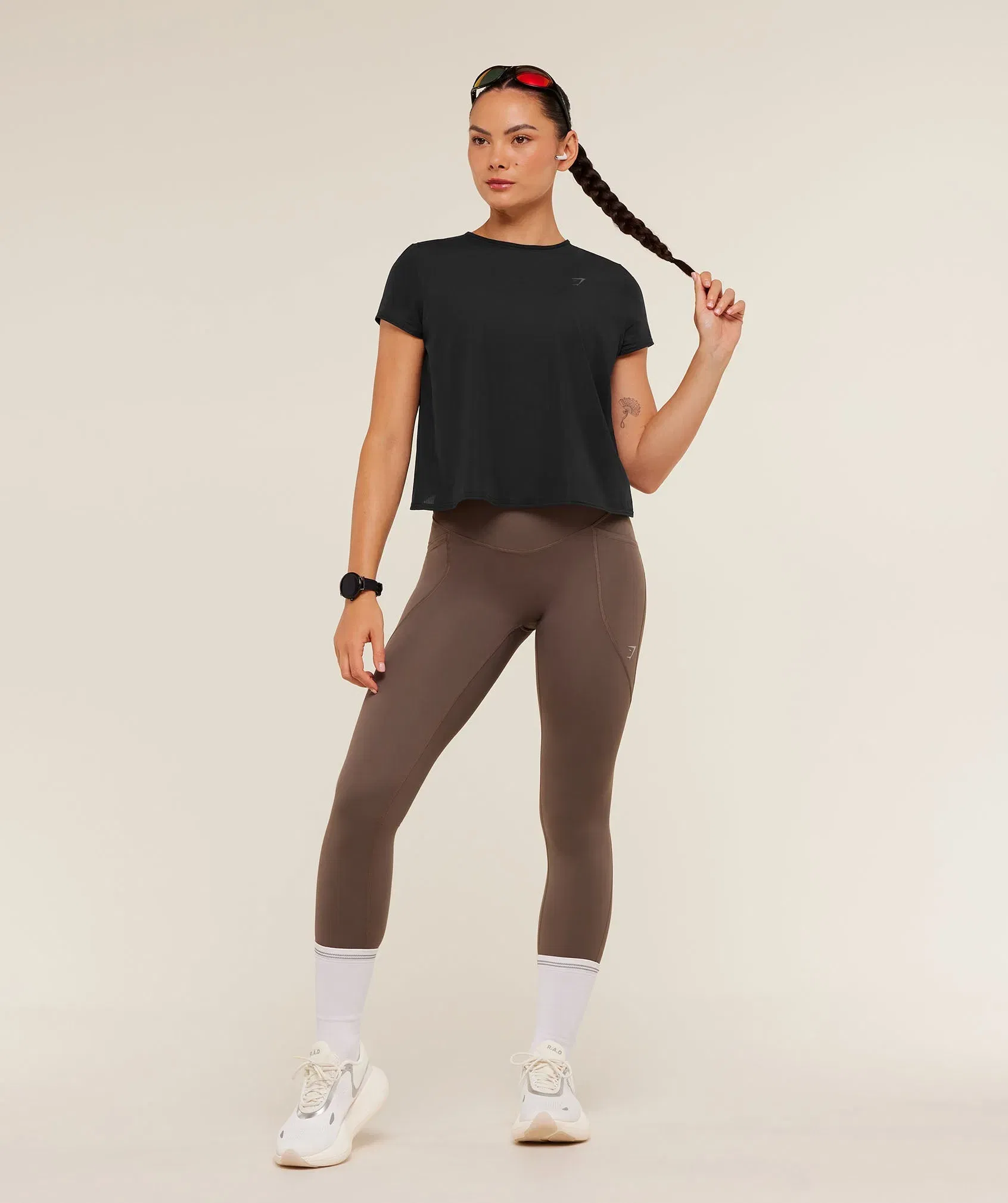 Gymshark Running Short Sleeve T-Shirt - GS Black