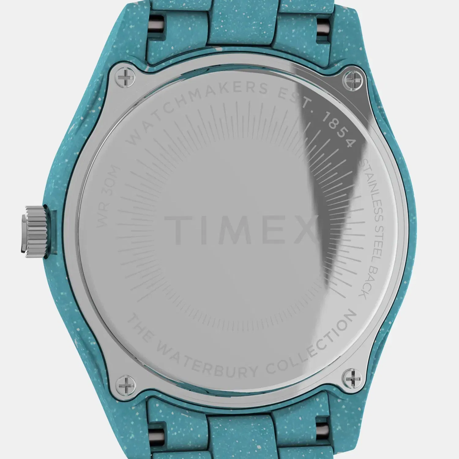 Timex Waterbury Women Quartz Blue Dial Analog Brass Watch Tw2V33200X6