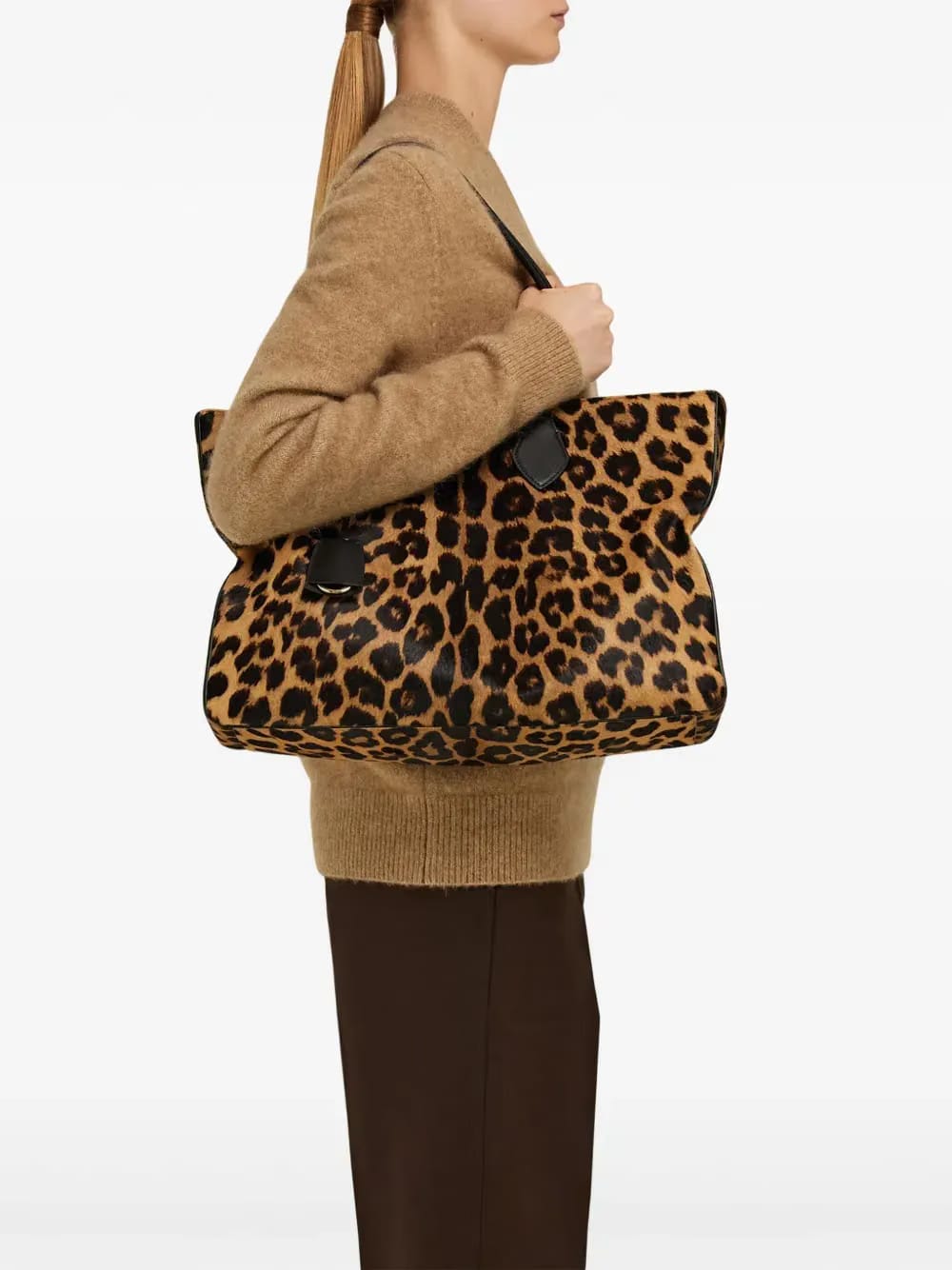 animal print tote bag