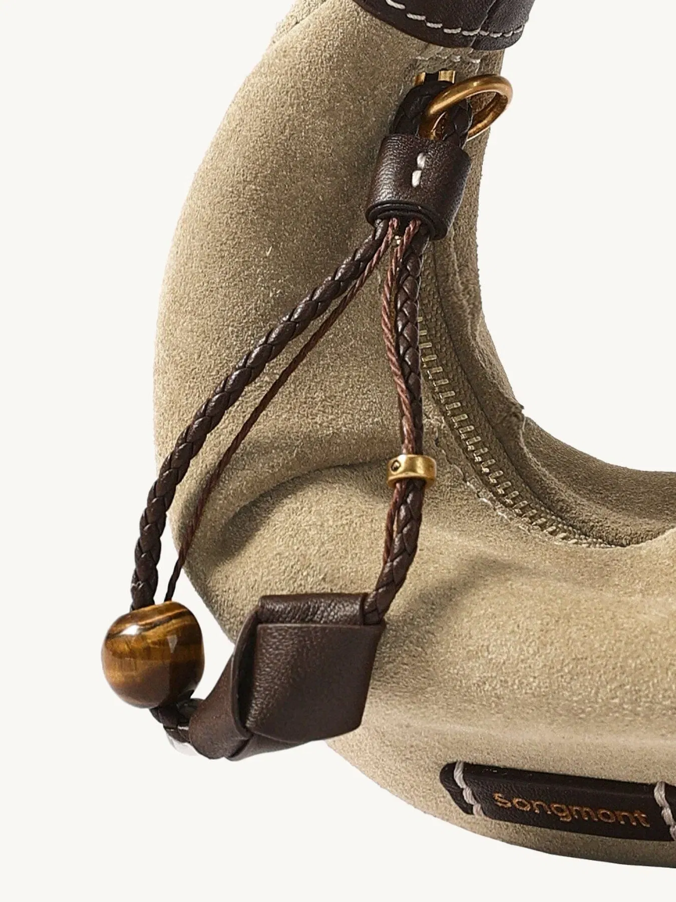Songmont Mini Luna Airpods Case - Dune Suede