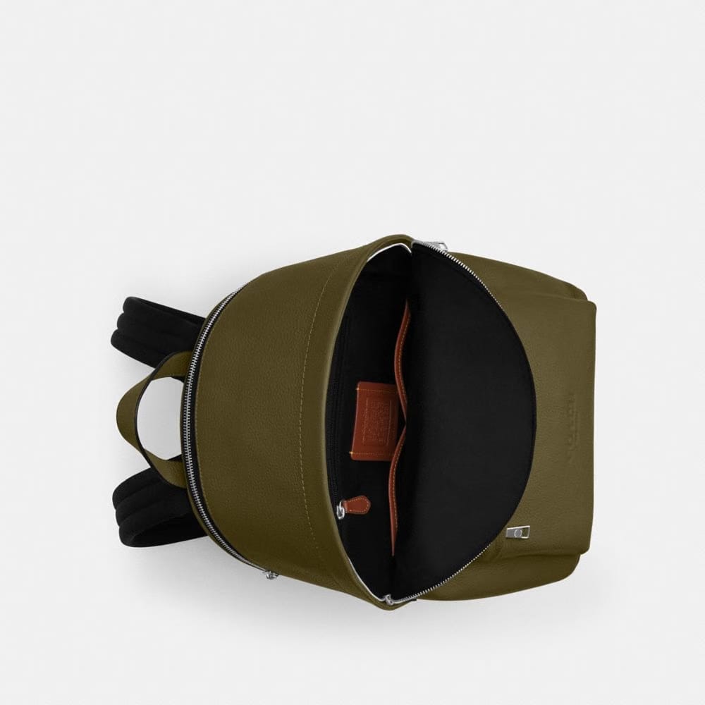 Coach Taylor Backpack Silver Olive