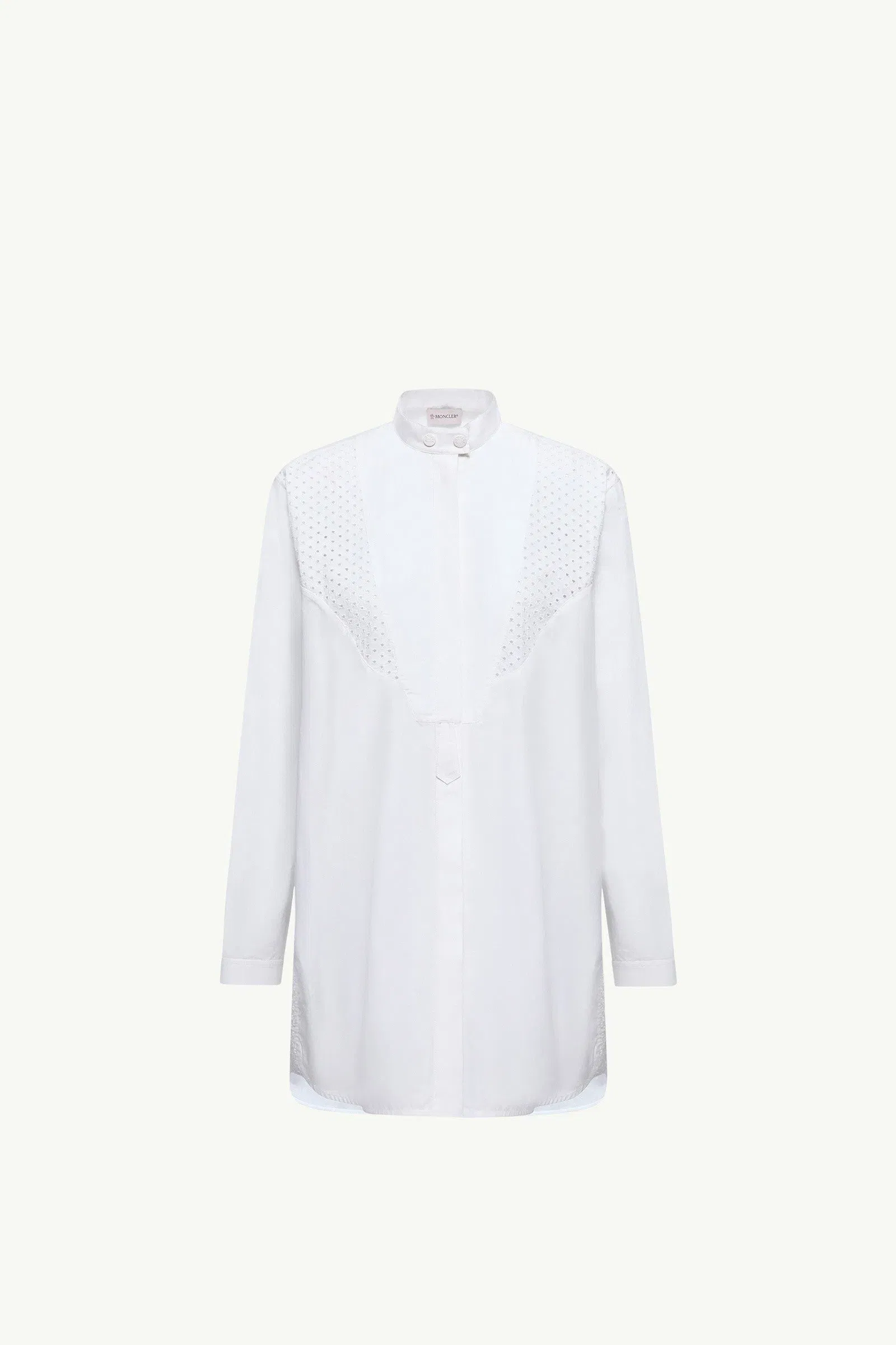 Moncler San Gallo Cotton Poplin Shirt White White