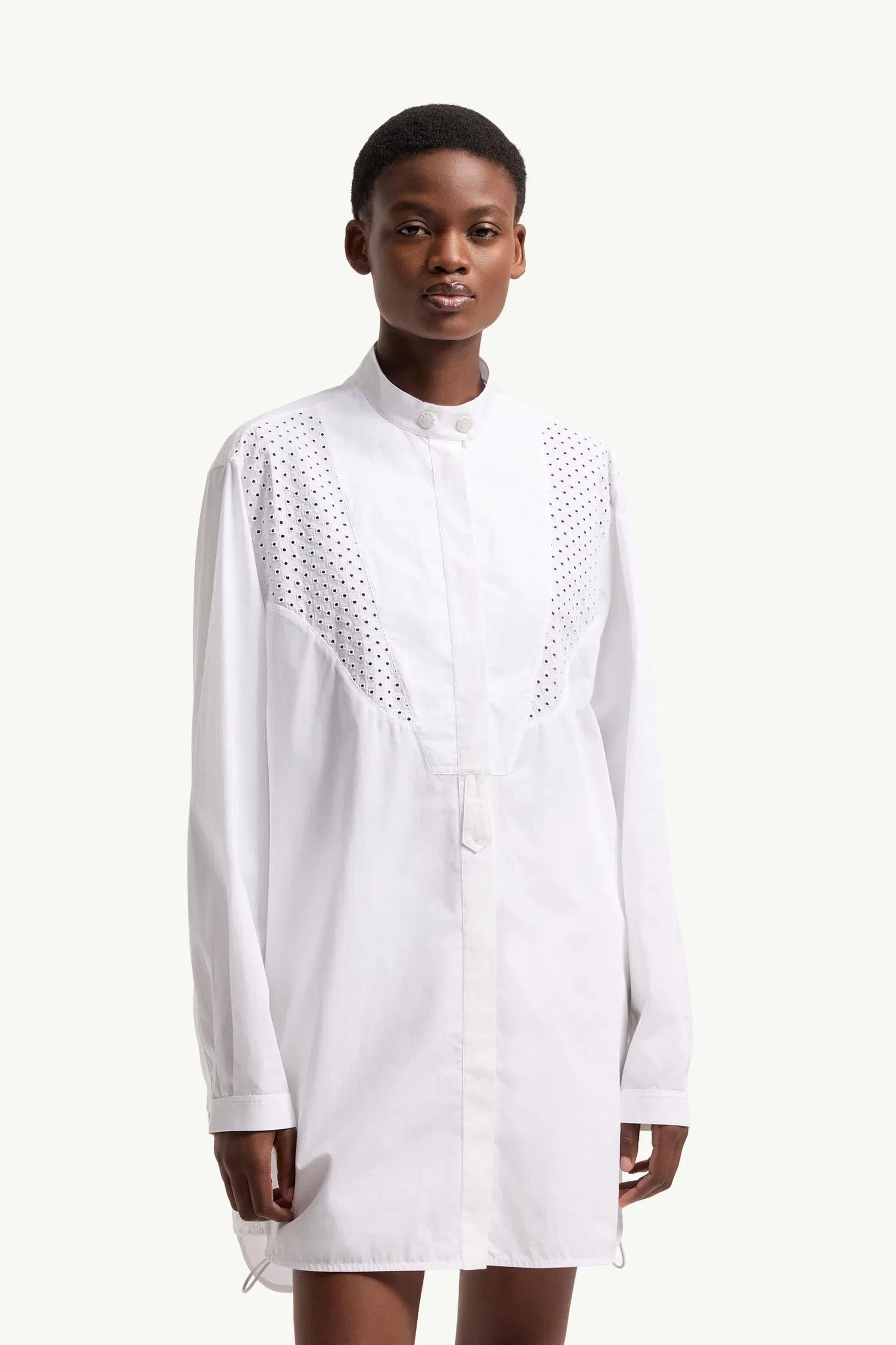 Moncler San Gallo Cotton Poplin Shirt White White