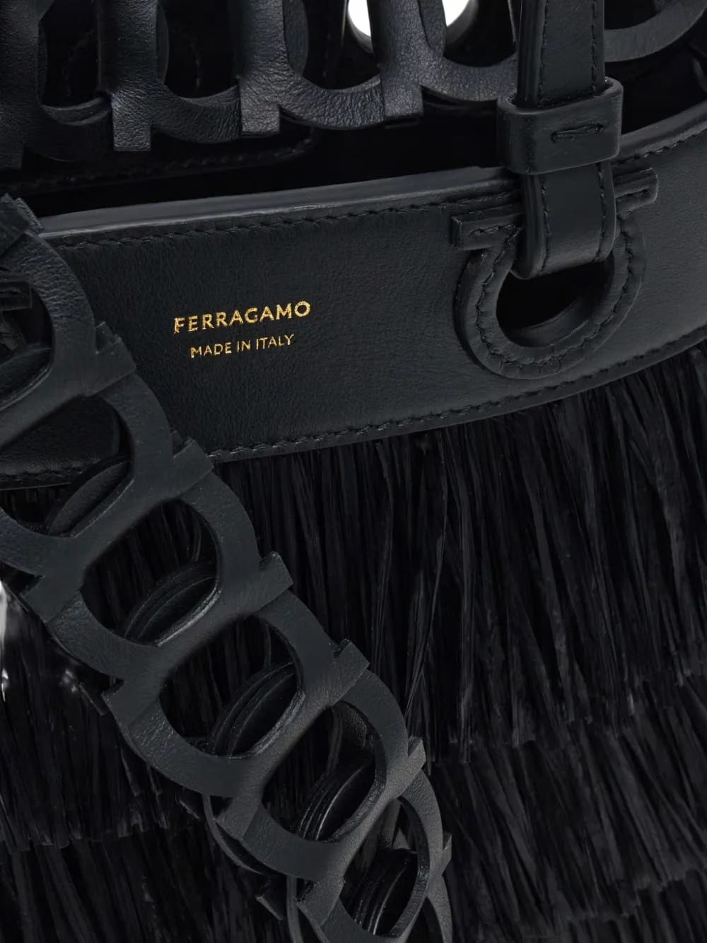 layered-fringe tote bag