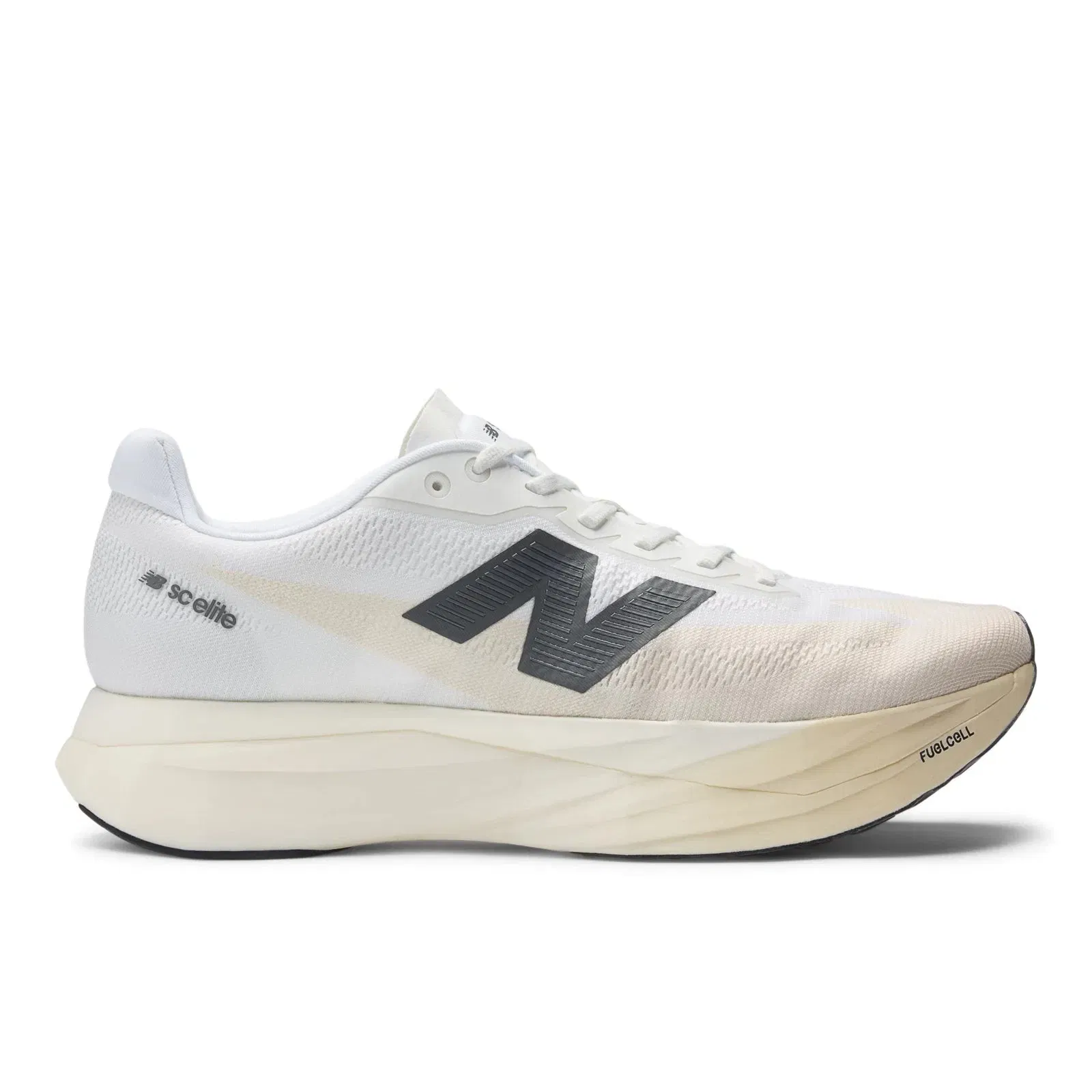 New Balance Fuelcell Supercomp Elite V5 Linen With White And Gold Metallic Womens Linen With White And Gold Metallic