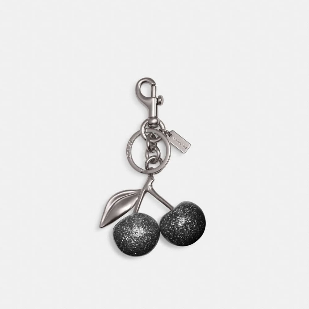 Coach Cherry Bag Charm Silver Silver