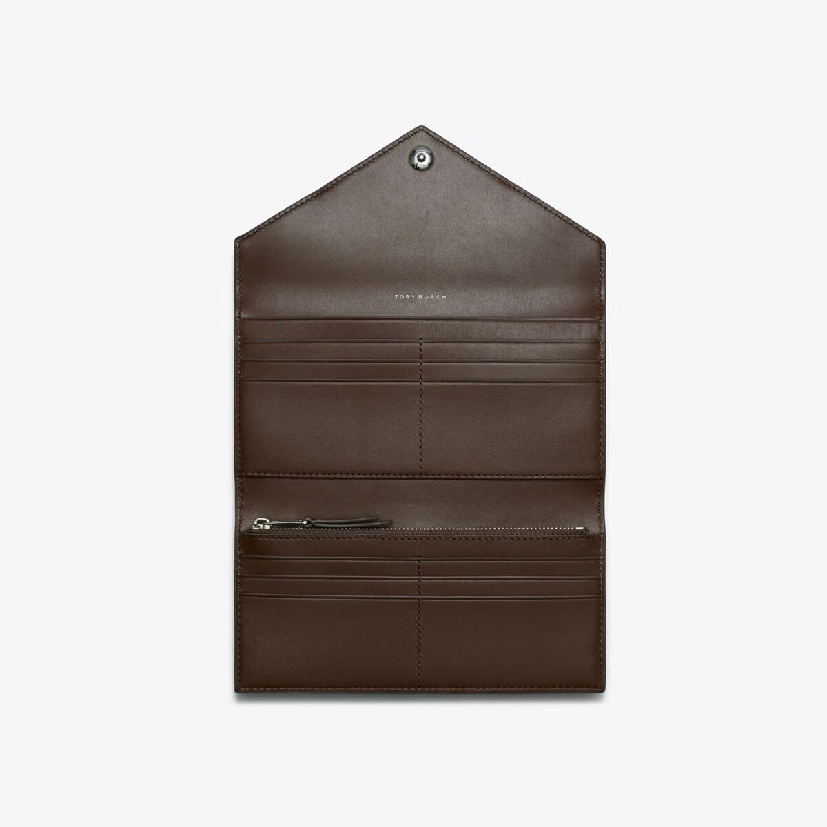 T Monogram Contrast Embossed Envelope Wallet