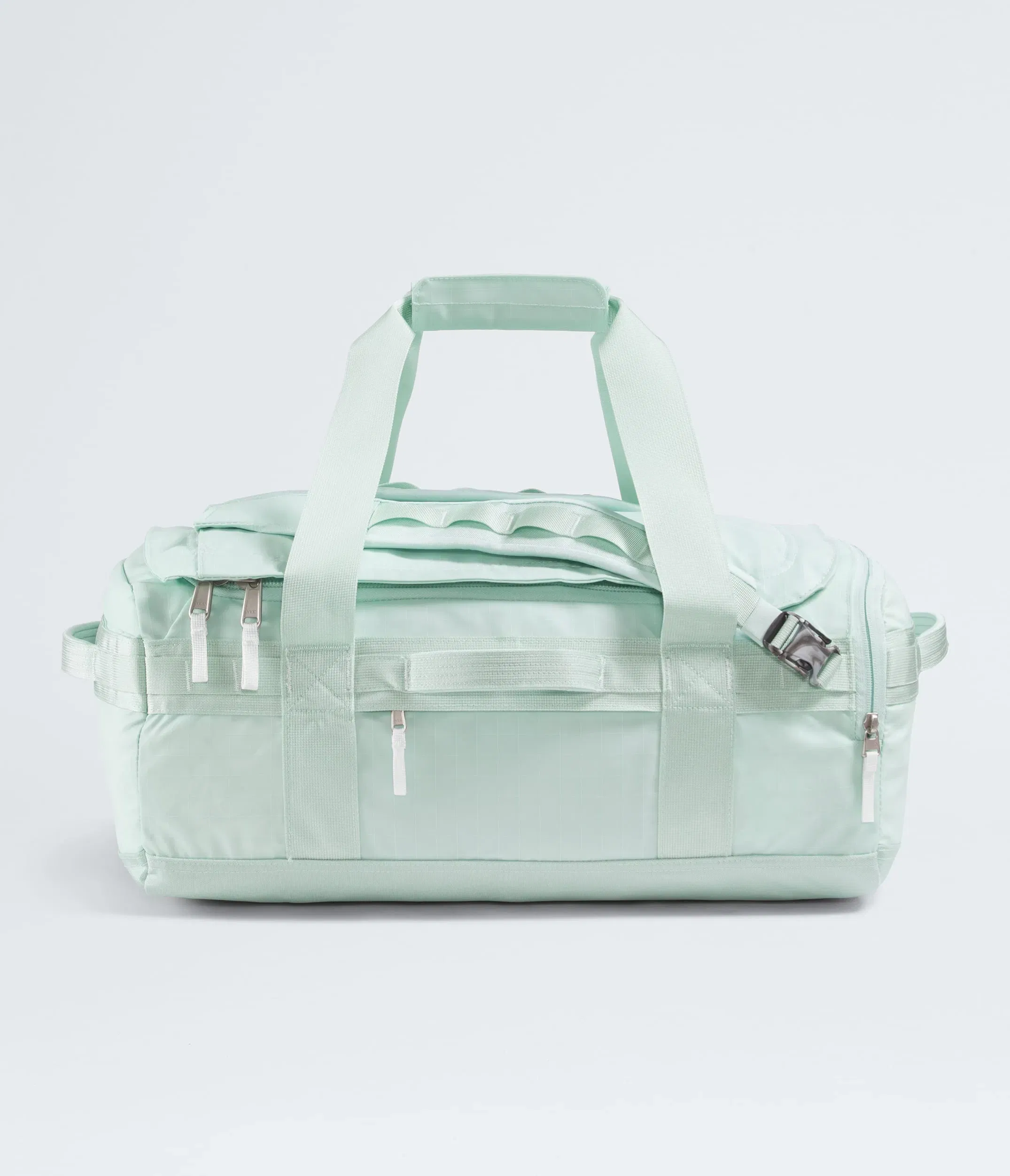 The North Face Base Camp™ Voyager Duffel—42L Opal Frost-Pearl Stone-Tnf White
