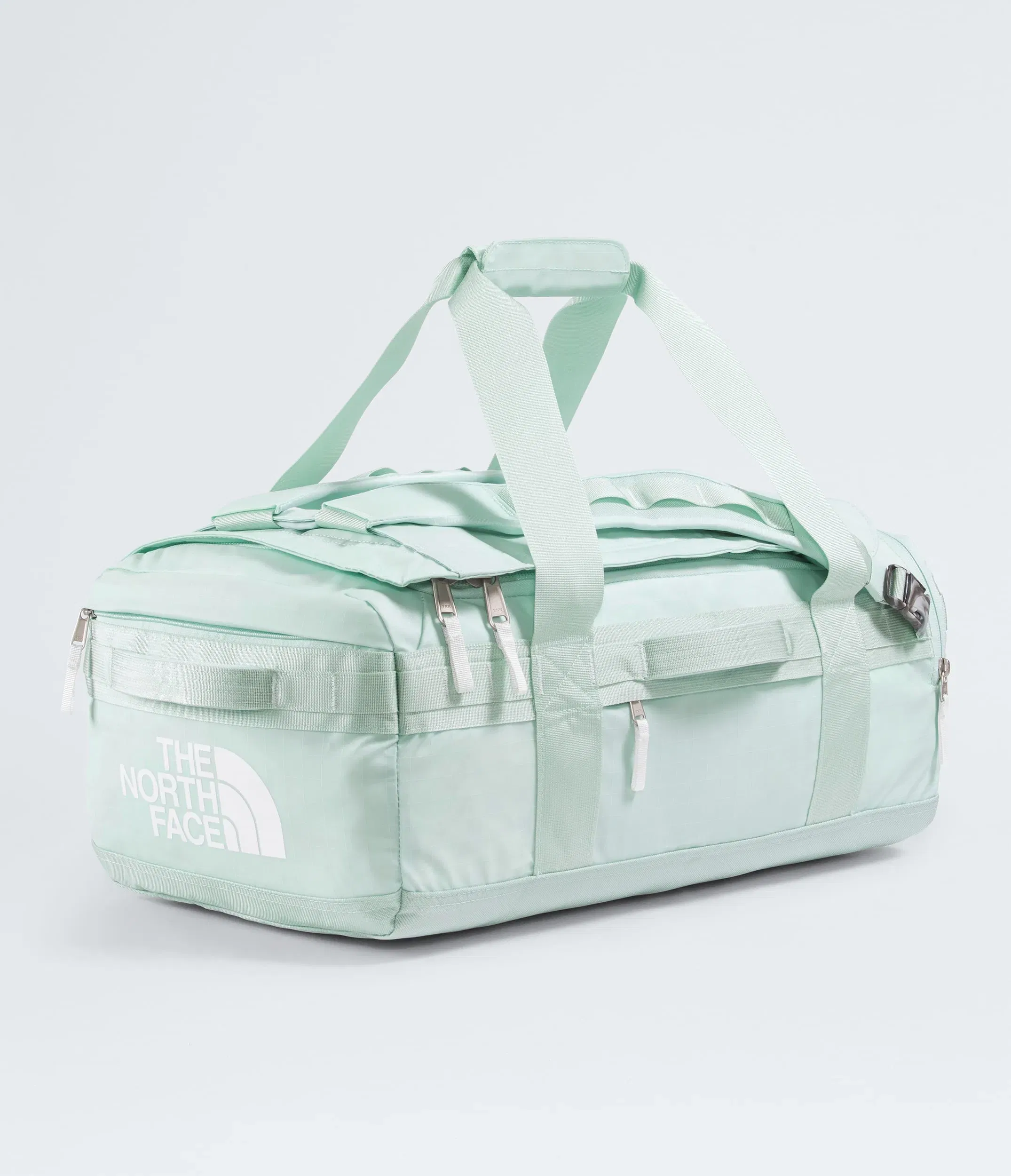 The North Face Base Camp™ Voyager Duffel—42L Opal Frost-Pearl Stone-Tnf White