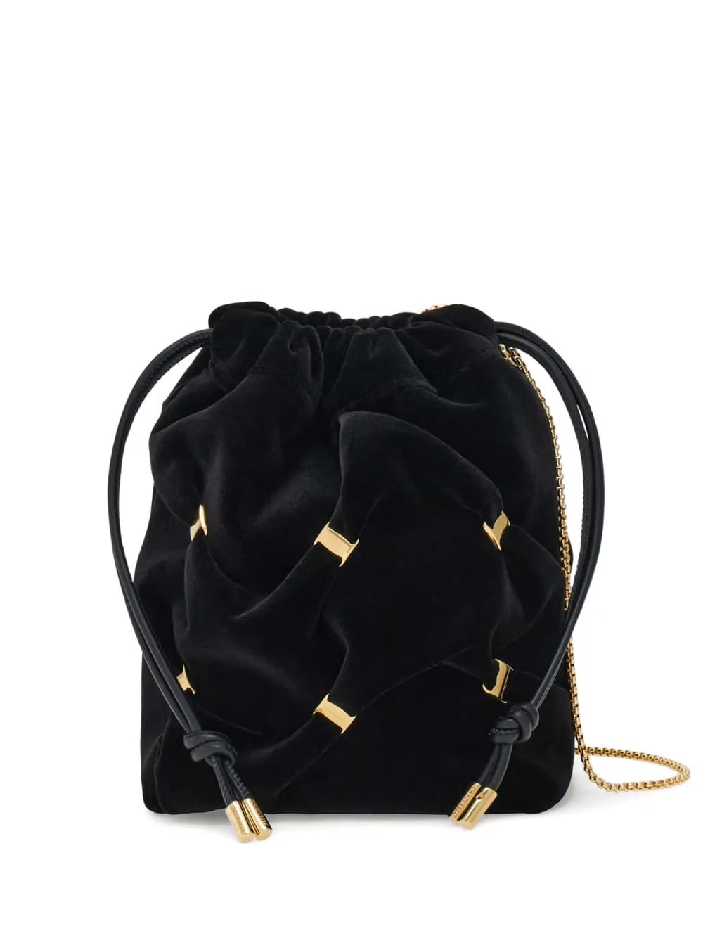 mini Vara-bow gathered bucket bag