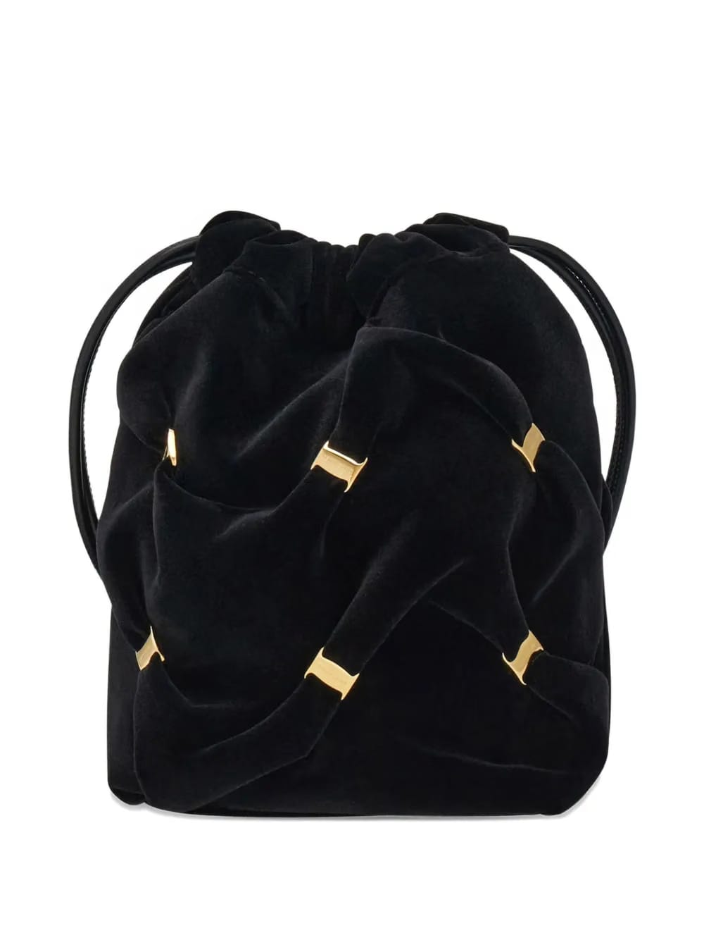 mini Vara-bow gathered bucket bag