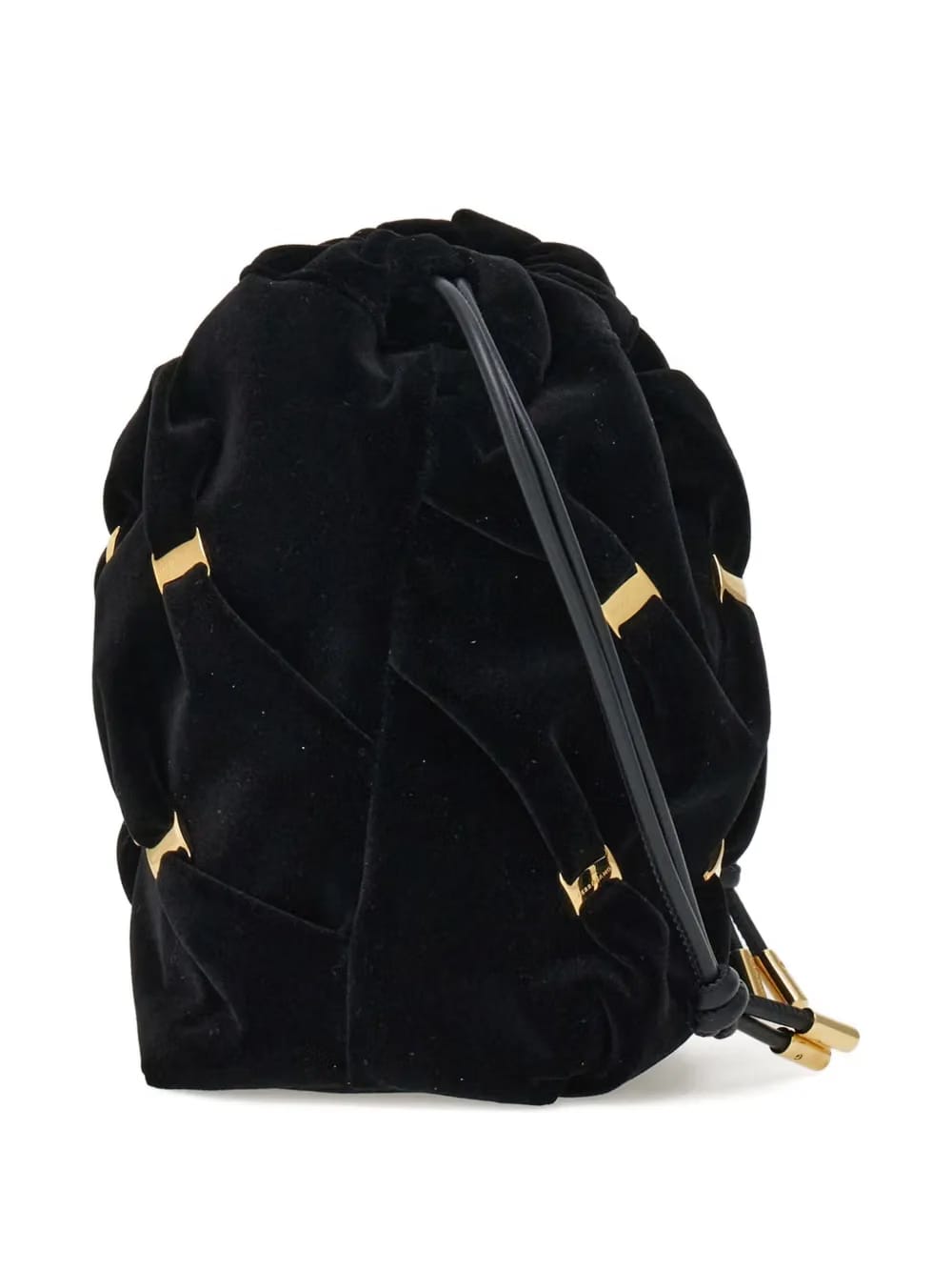 mini Vara-bow gathered bucket bag