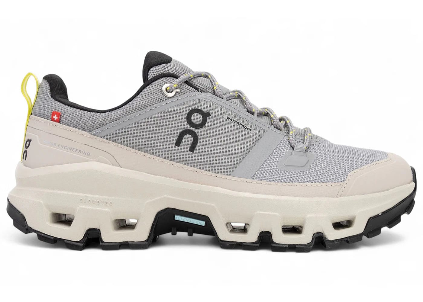 On Running Cloudrock Low Waterproof Alloy Ice Womens