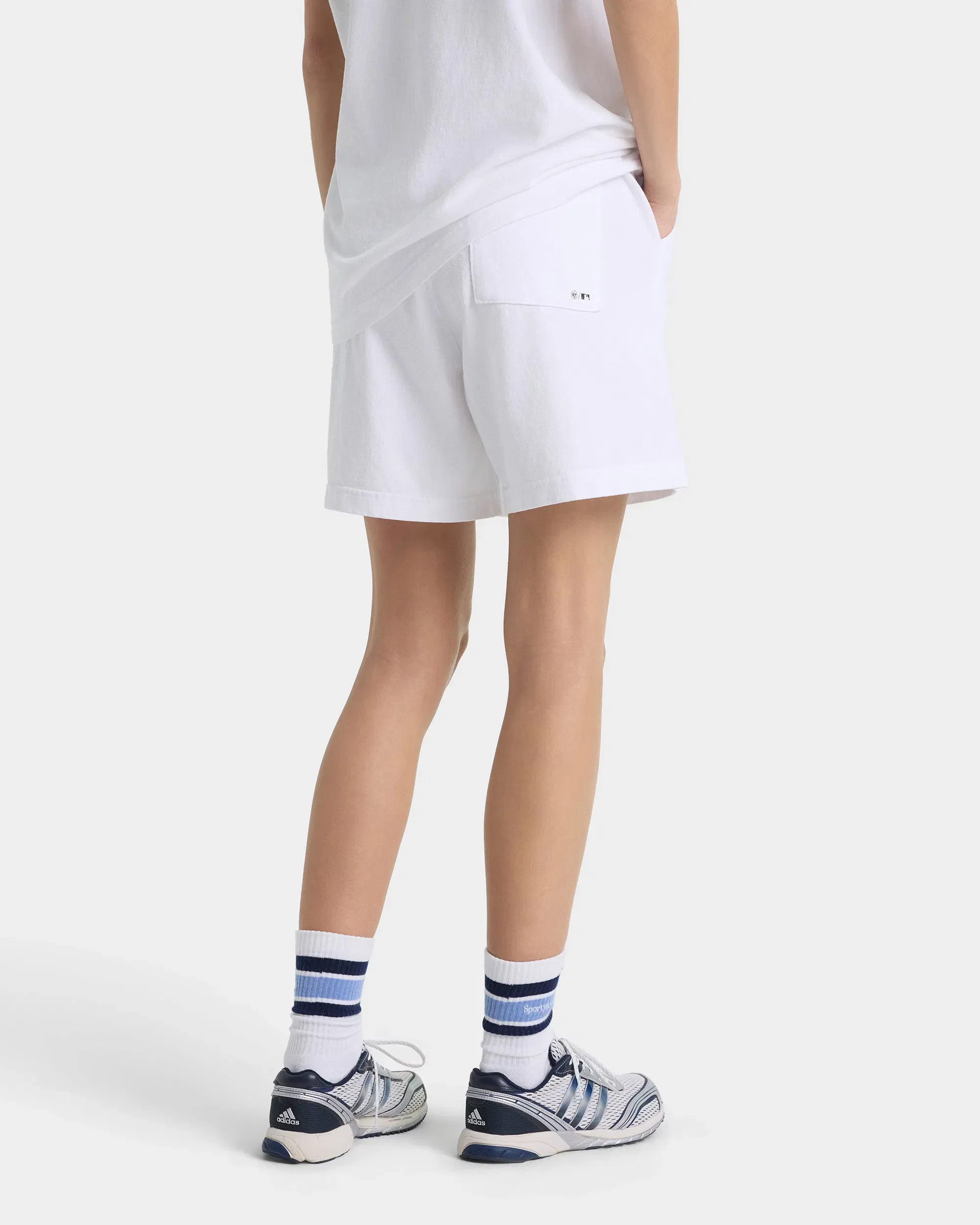 Heritage Yankees Serif Gym Short - White/Navy