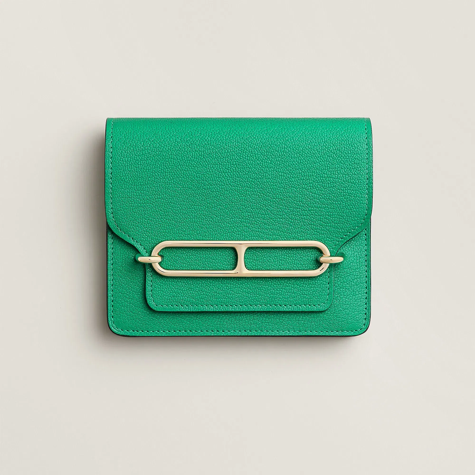 Hermes Roulis Slim Wallet Bleu Glacier