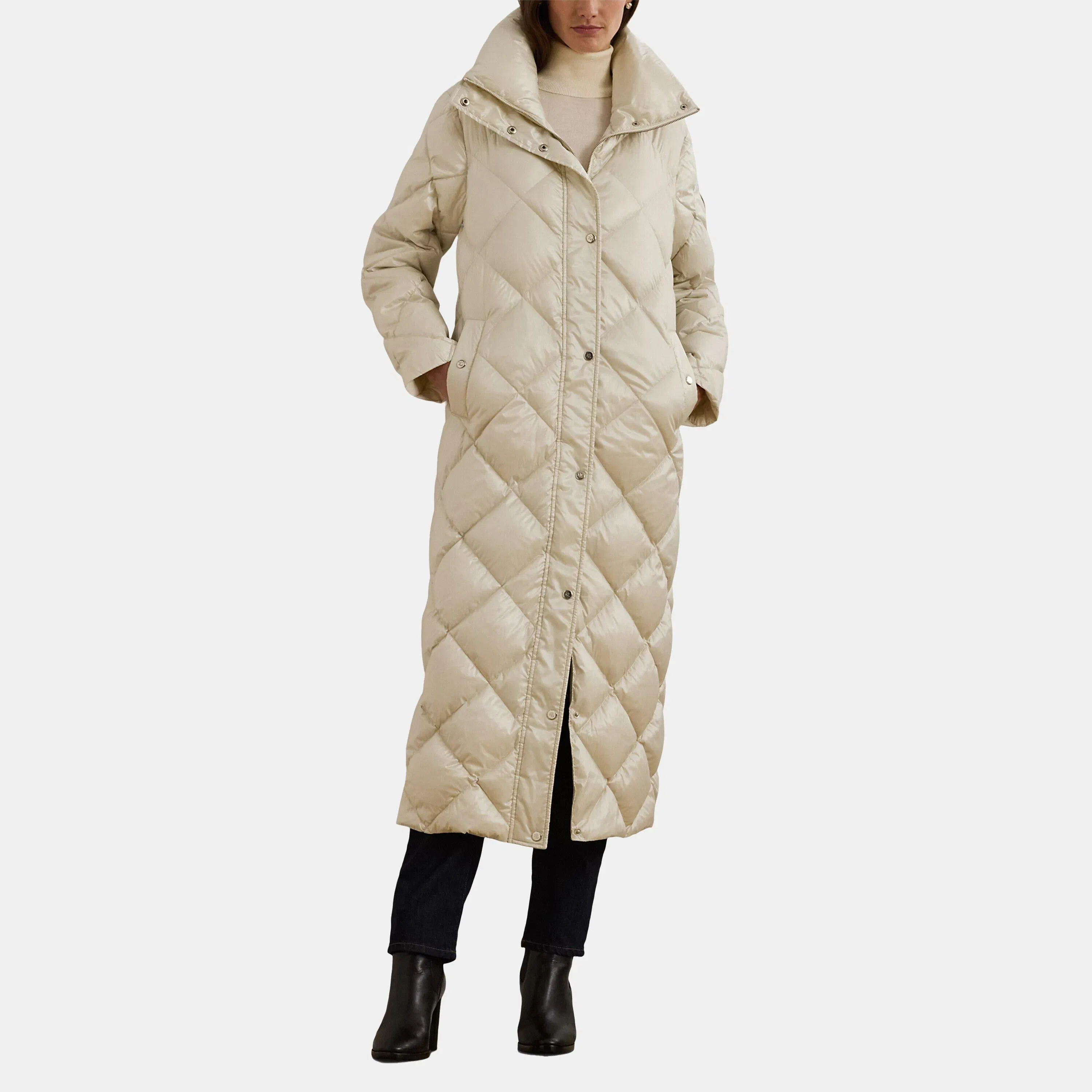 Diamond Quilted Down Water Resistant Wind Resistant Duck Down Short Puffer Jacket