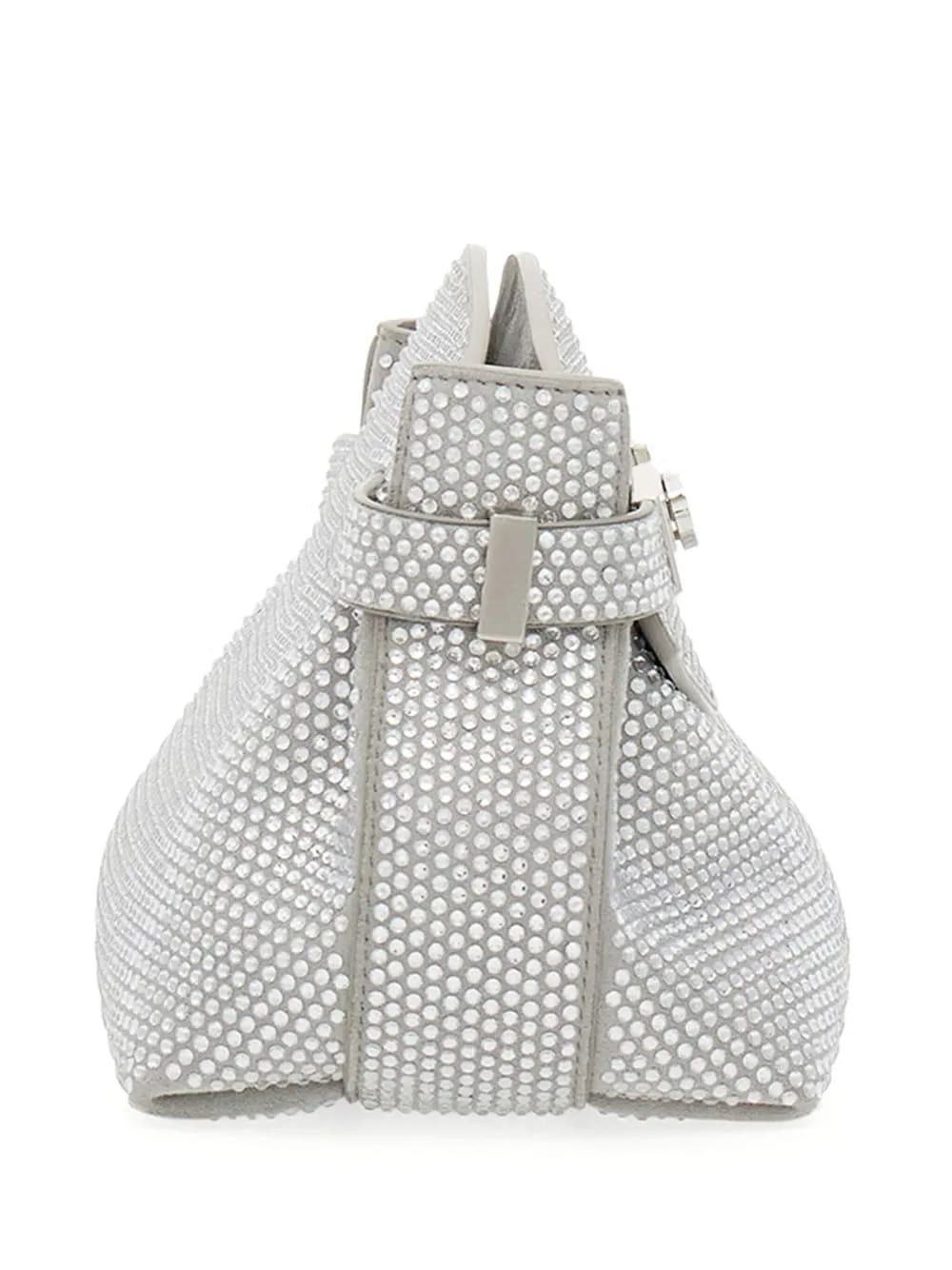 Hug crystal-embellished clutch bag