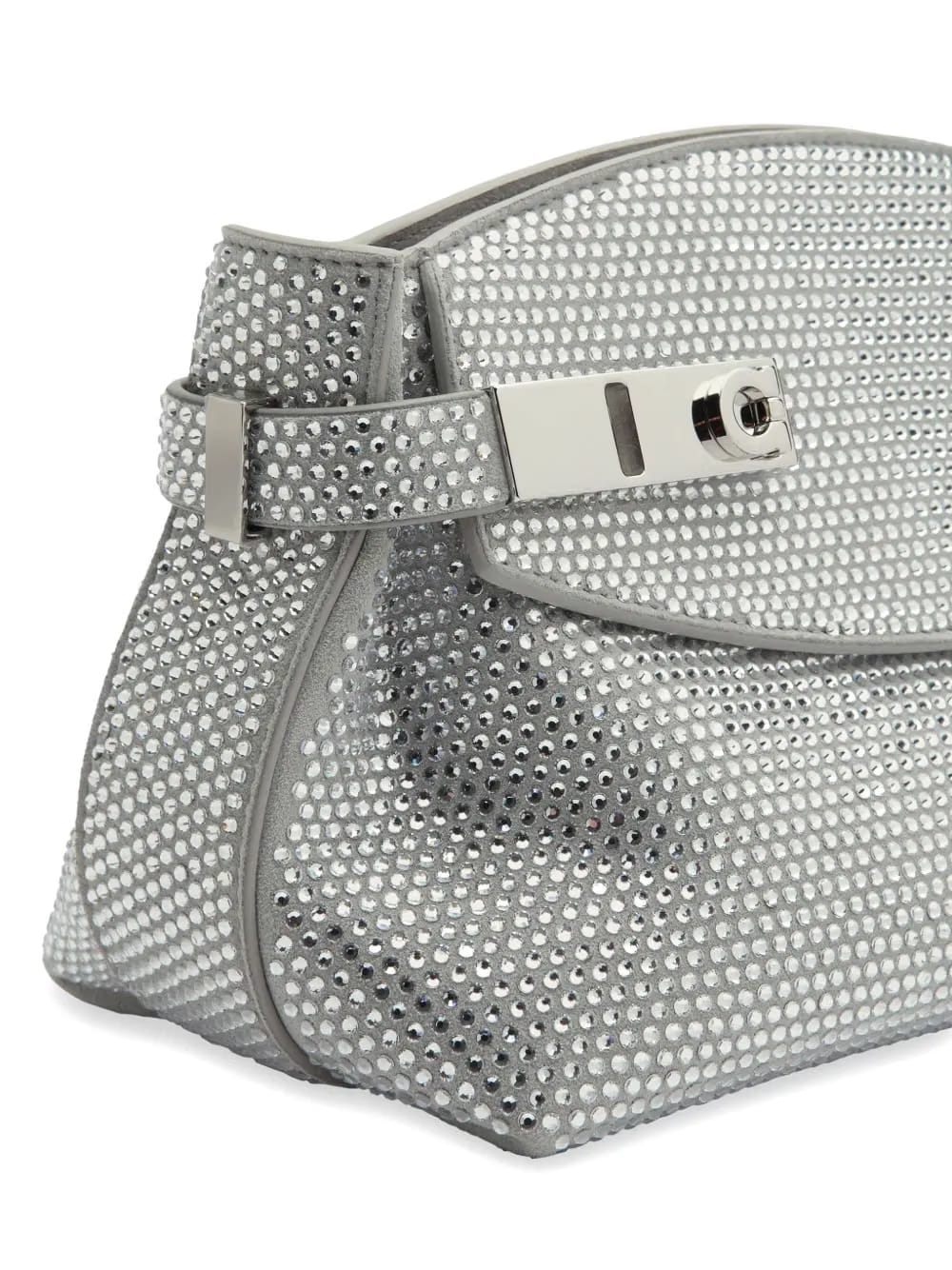 Hug crystal-embellished clutch bag