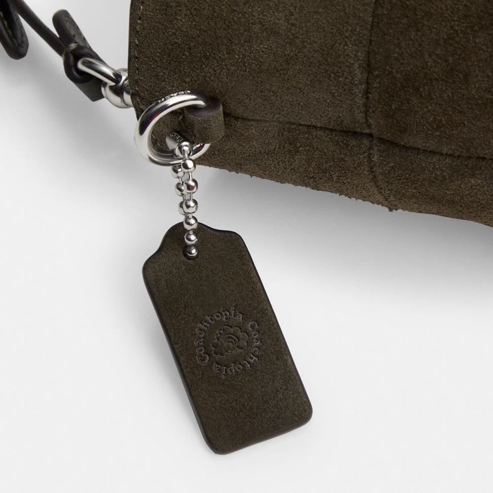 Coach Alter/Ego Small Tote Bag In Upcrafted Suede in Olive Suede