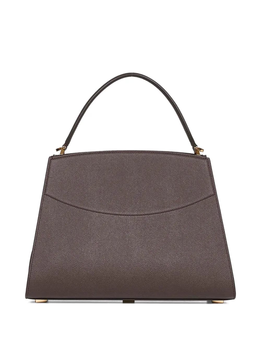 Gancio-clasp hammered calfskin tote bag