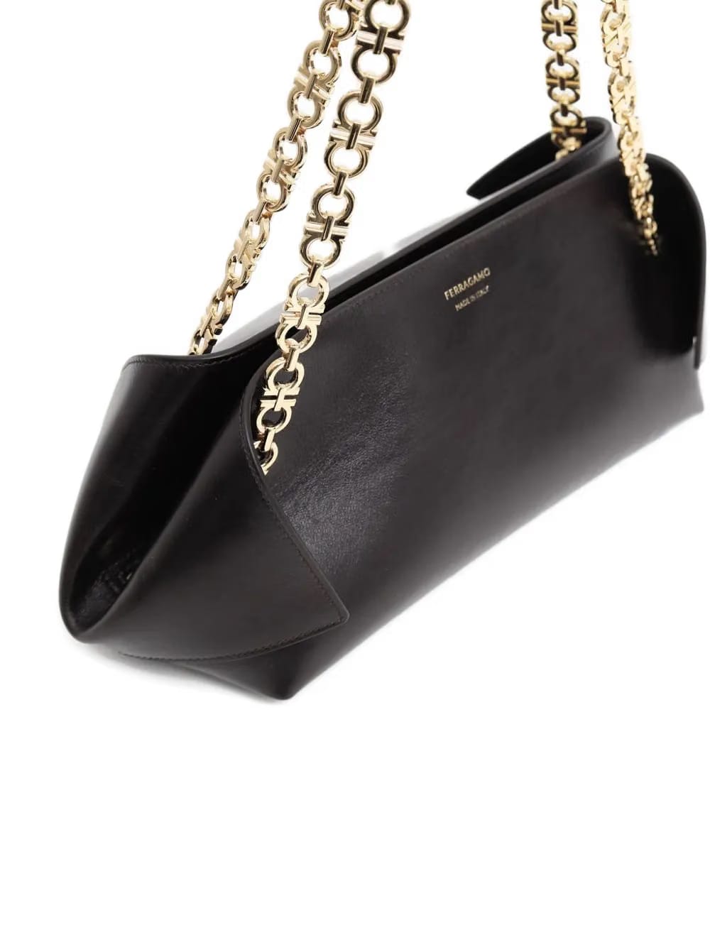 small Folded chain-link flap shoulder bag