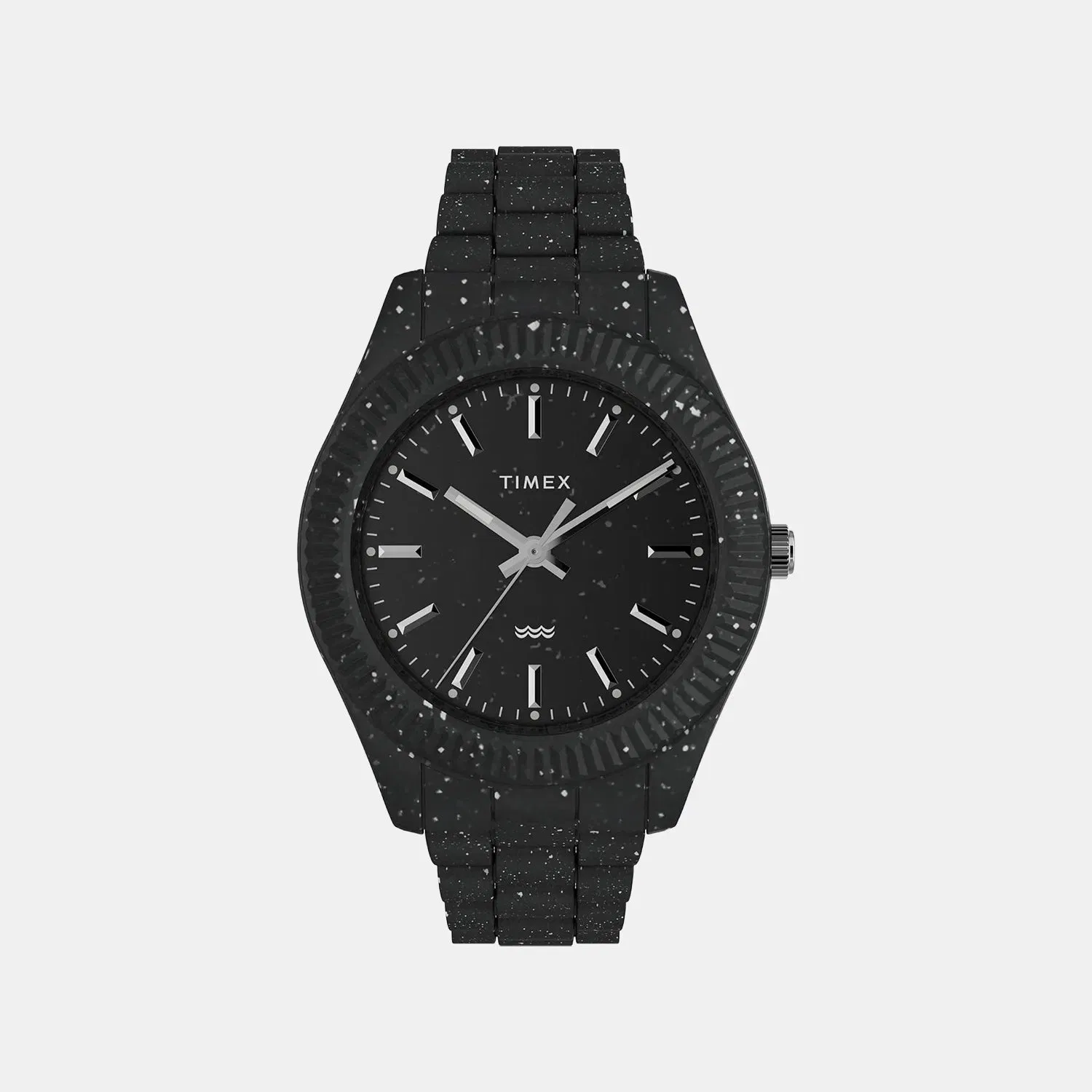 Timex Men Quartz Black Dial Analog Plastic Watch Tw2V77000X6