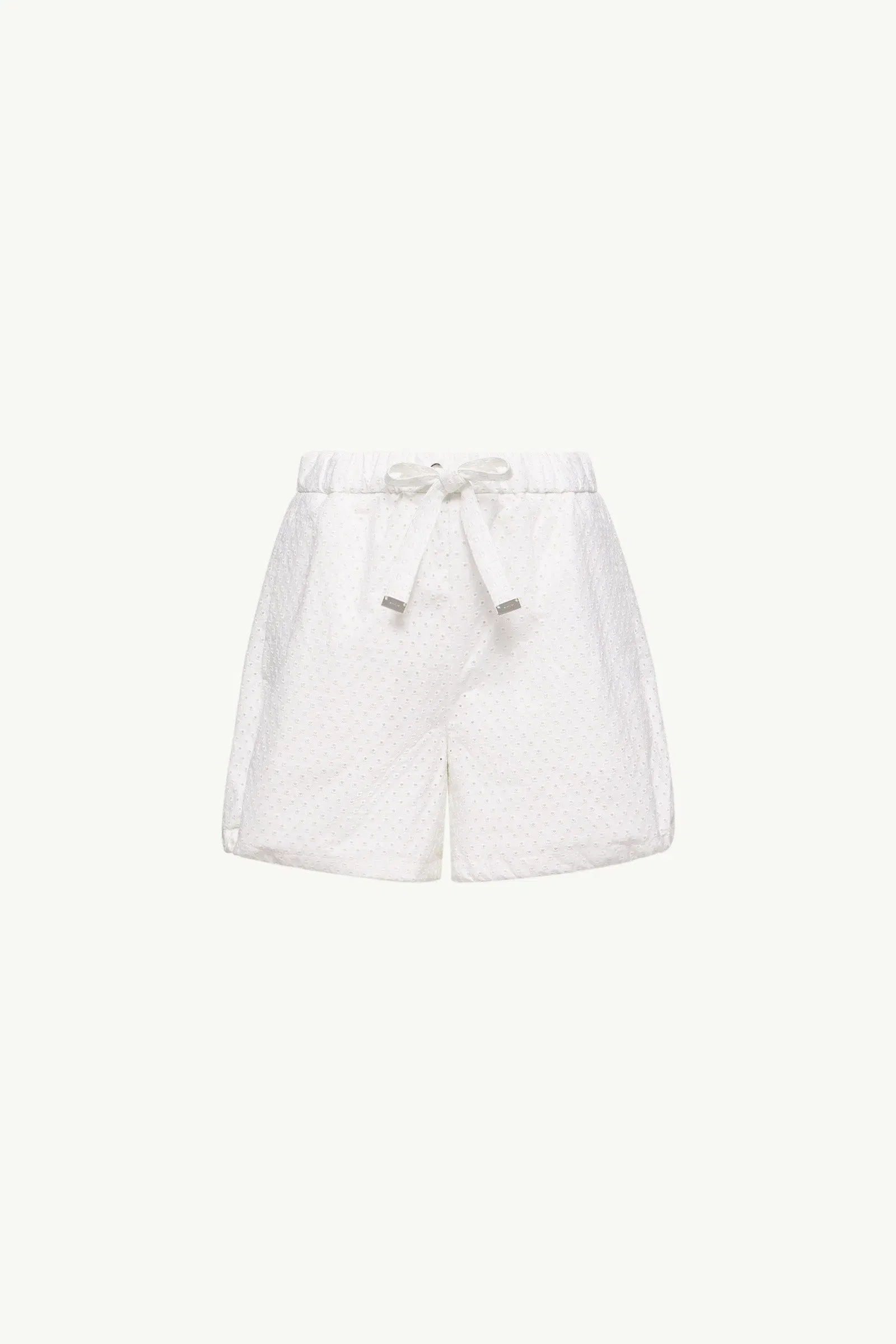 Moncler San Gallo & Cotton Poplin Shorts White White